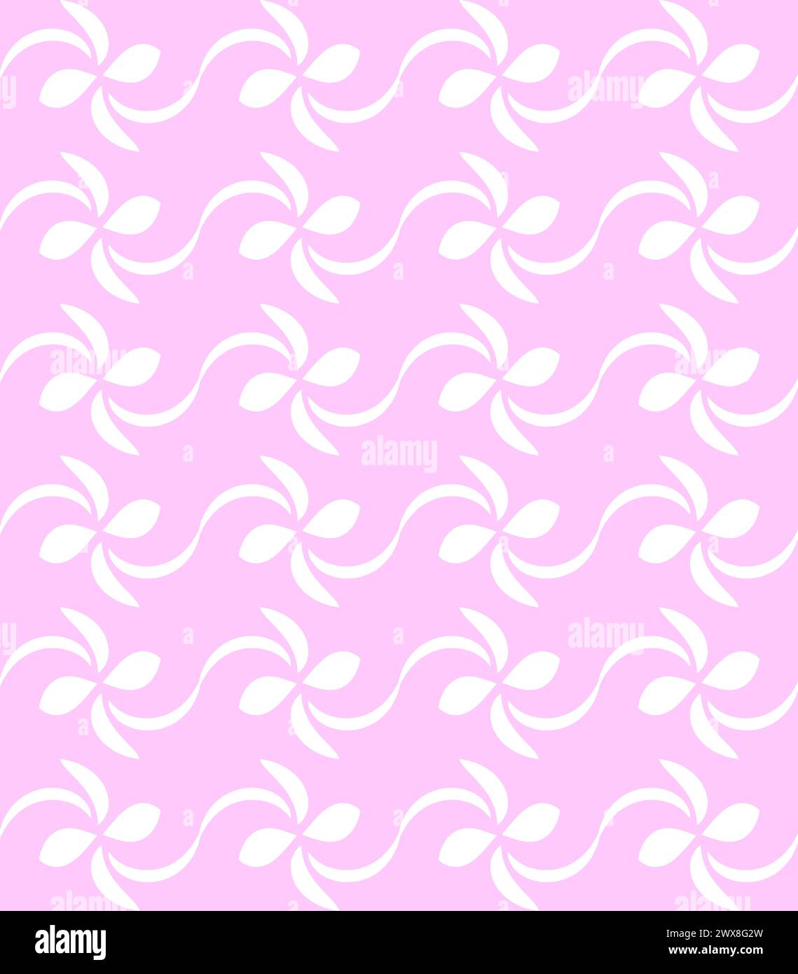 Pink Abstract Floral Seamless Pattern Stock Vector