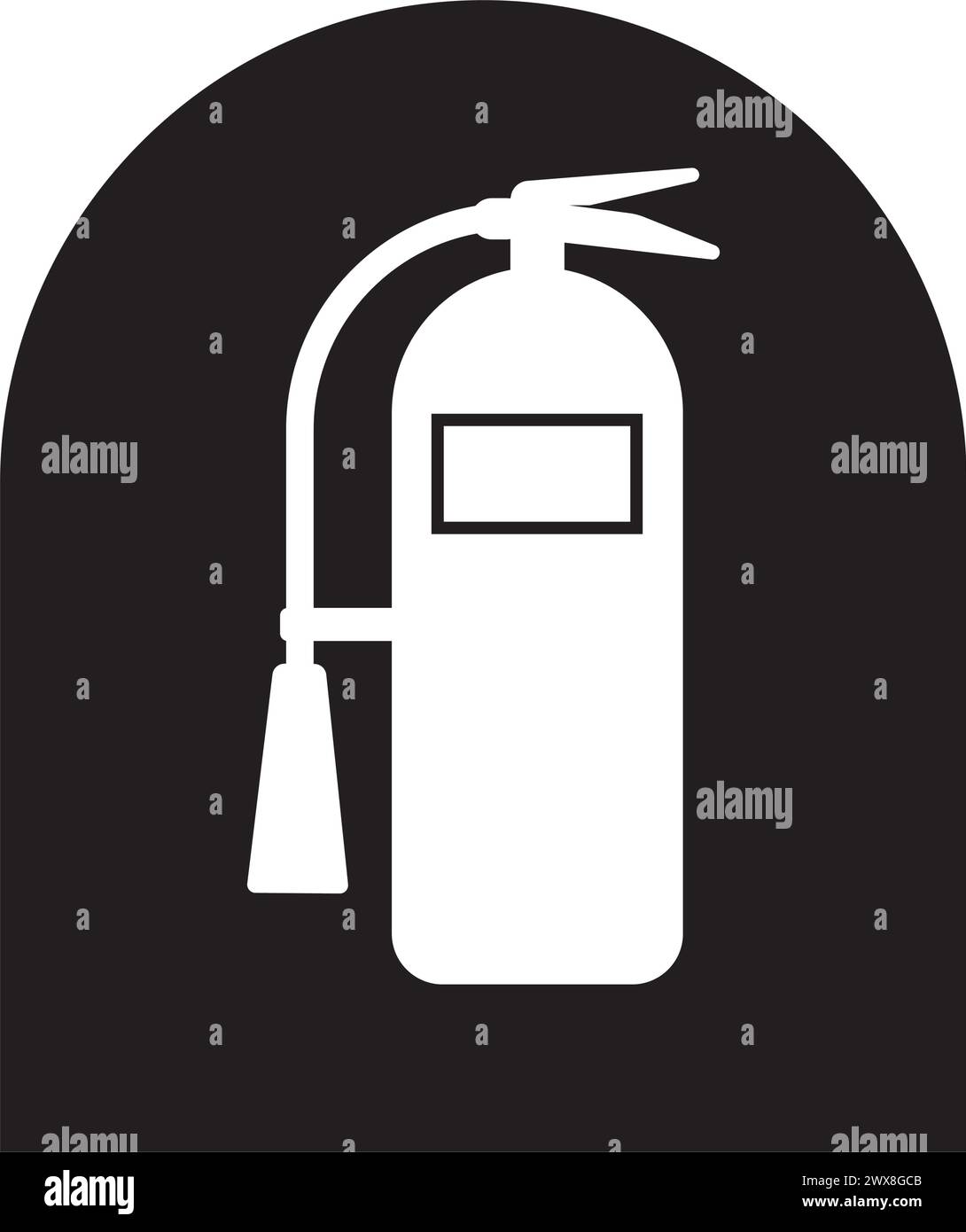 fire extinguisher icon vector illustration symbol design Stock Vector