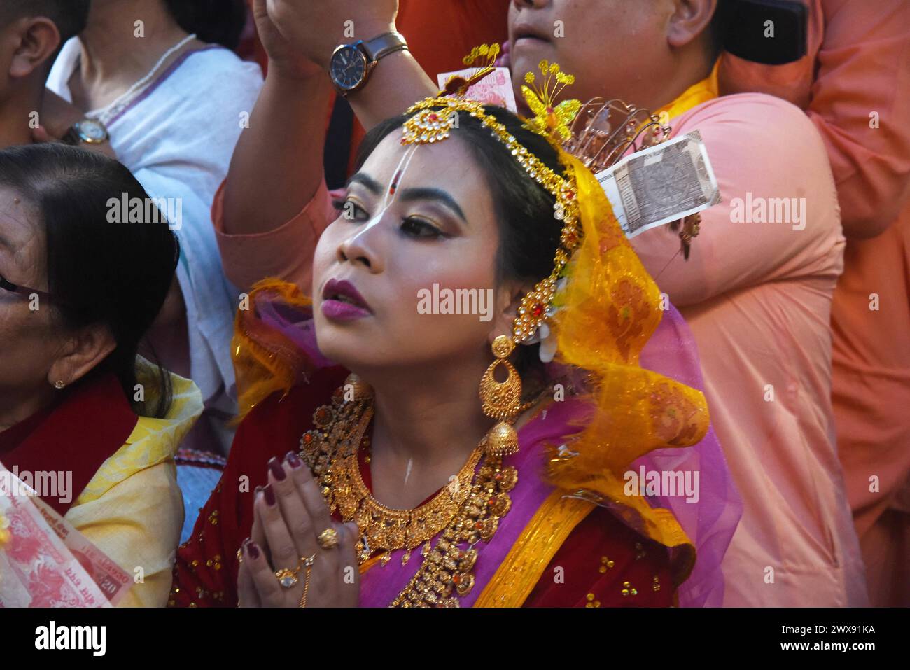 Kolkata, West Bengal, India. 25th Mar, 2024. People of Manipur ...