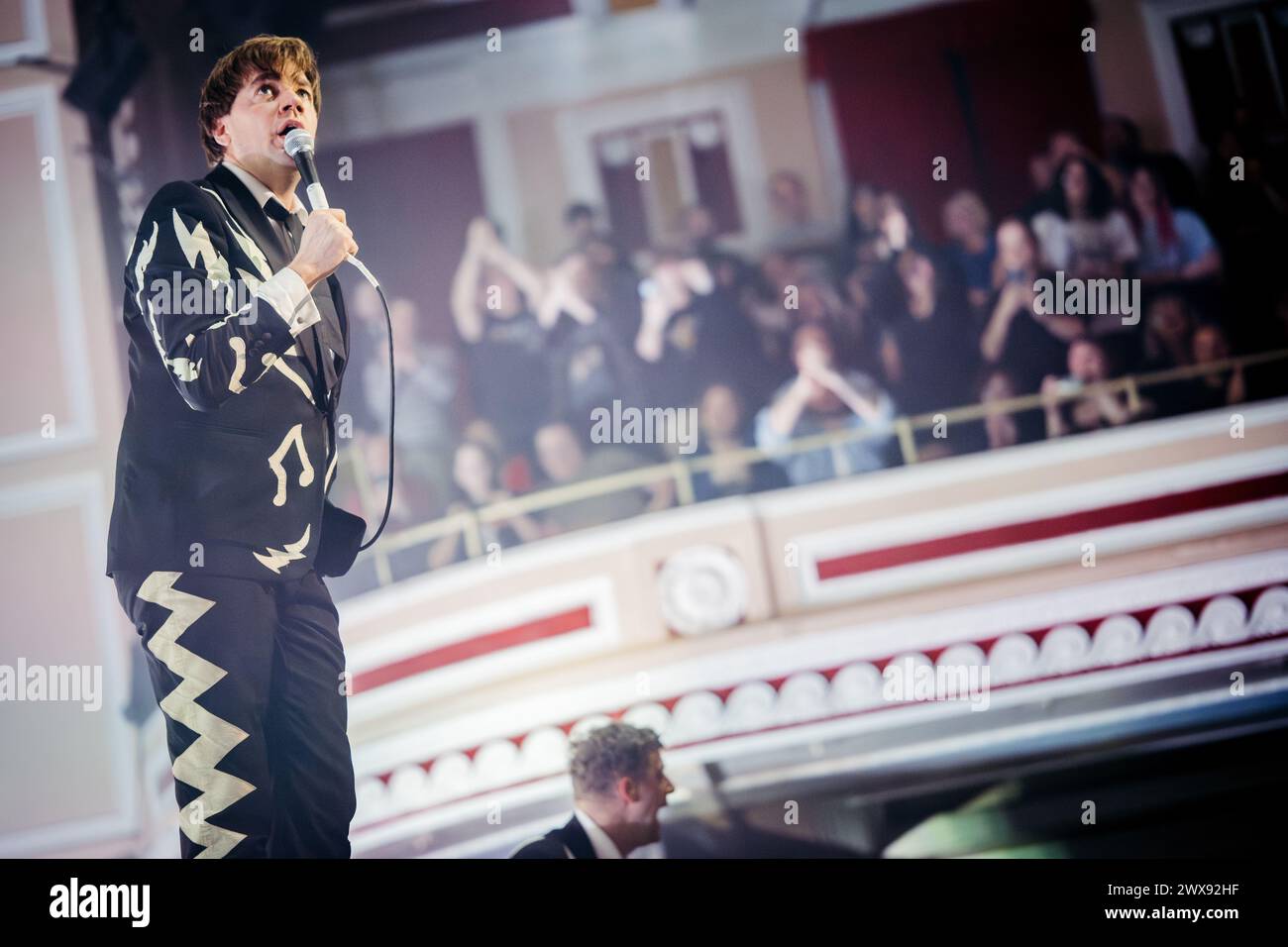 Newcastle, UK. 28th Mar, 2024. The Hives perform at O2 City Hall Newcastle as part of their 2024 UK tour. Credit: Thomas Jackson/Alamy Live News Stock Photo