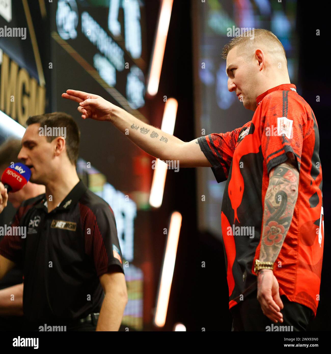 28th March 2024, SSE Arena, Belfast, Northern Ireland; 2024 PDC Premier League Darts Belfast