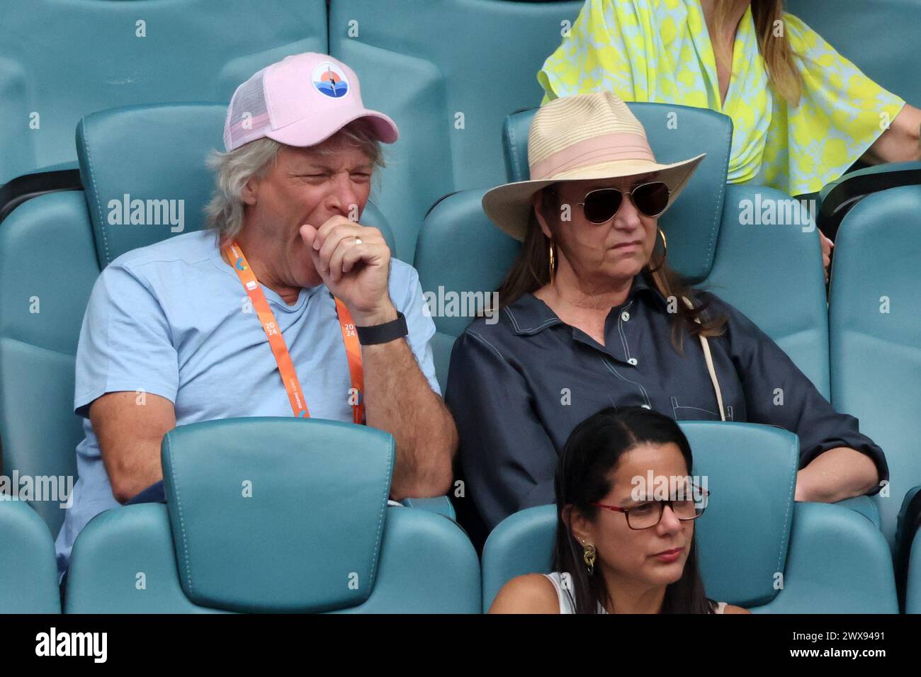 2024 miami open day 3 practice court hi-res stock photography and ...