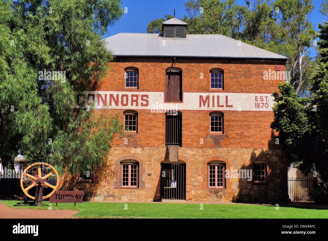 Toodyay: Connor’s Mill flour mill museum in Toodyay, Wheatbelt, Western Australia Stock Photo