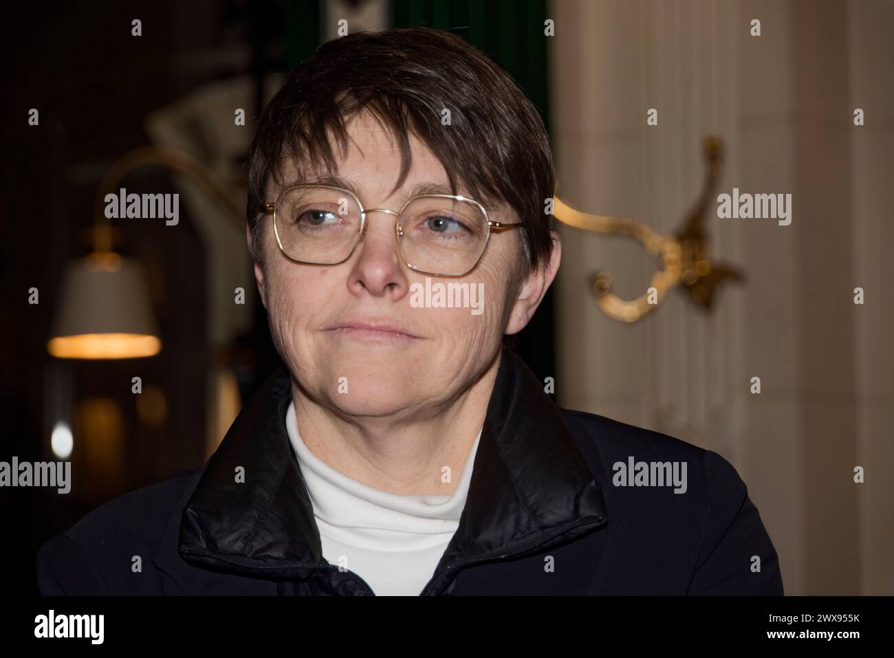 Paris, France. 28th Mar, 2024. Catherine Mathivat, President of Deux ...