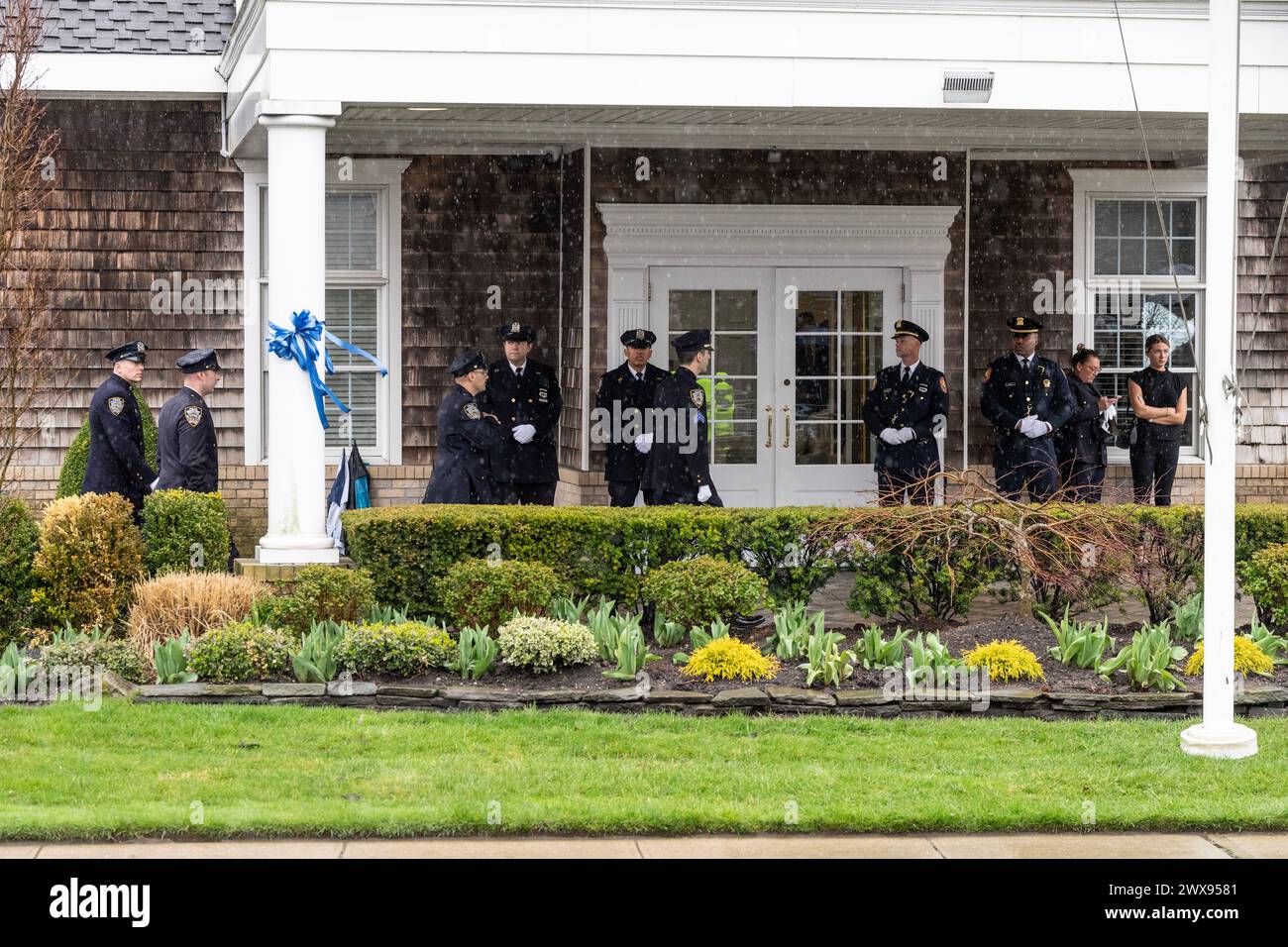 Officer Diller Hi Res Stock Photography And Images Alamy   Police Officers Arrive To The Funeral Home To Attend Wake For Nypd Officer Jonathan Diller At Massapequa Funeral Home In Massapequa Park Ny On March 28 2024 2WX9581 