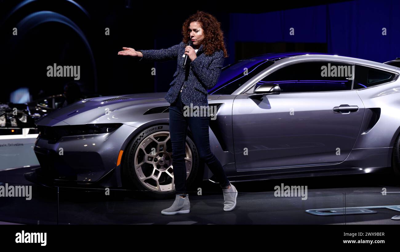 Ford Mustang GTD during press day at the New York International Auto