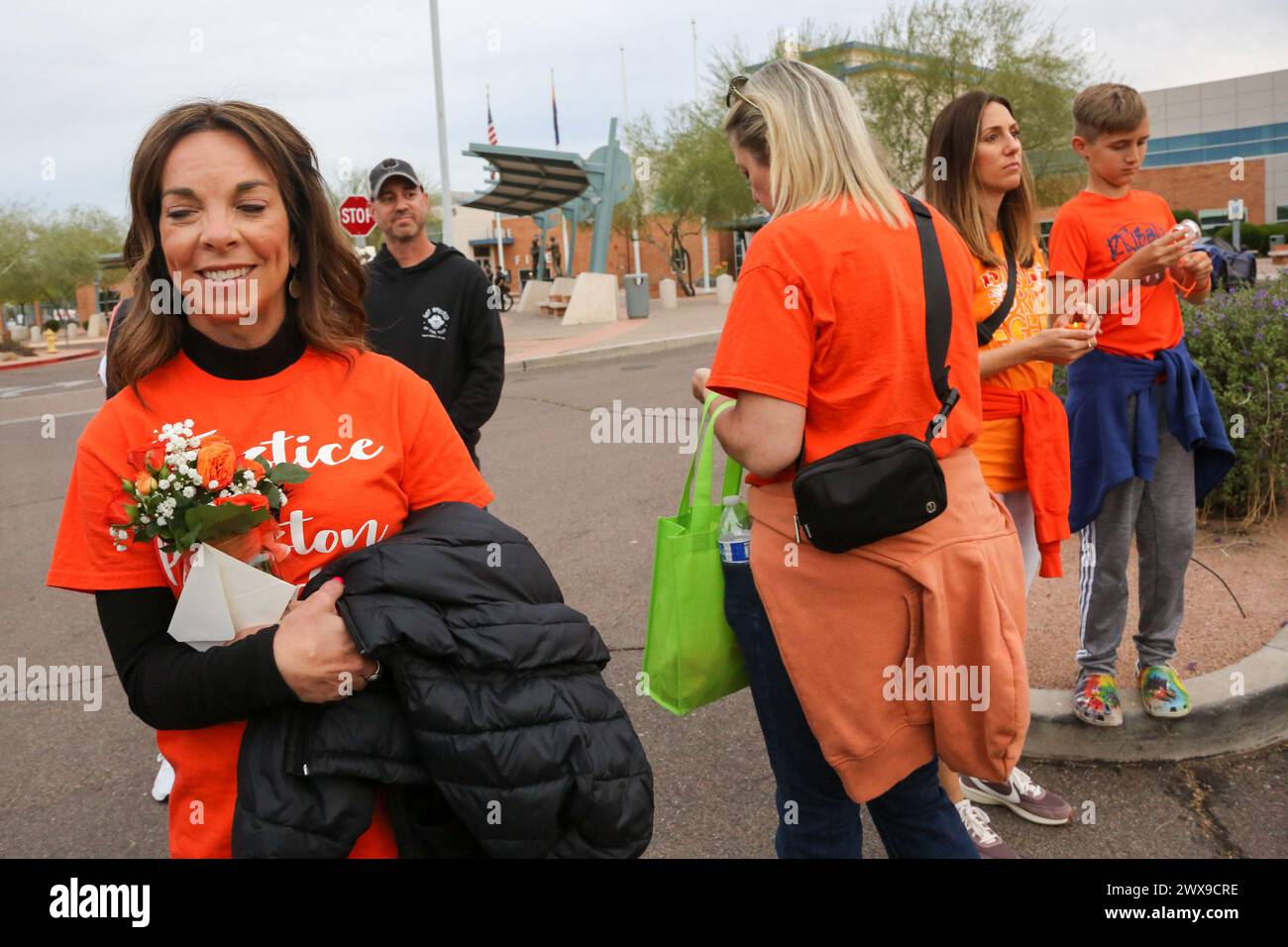 The community gathers for a Light the Night Community Walk to honor ...