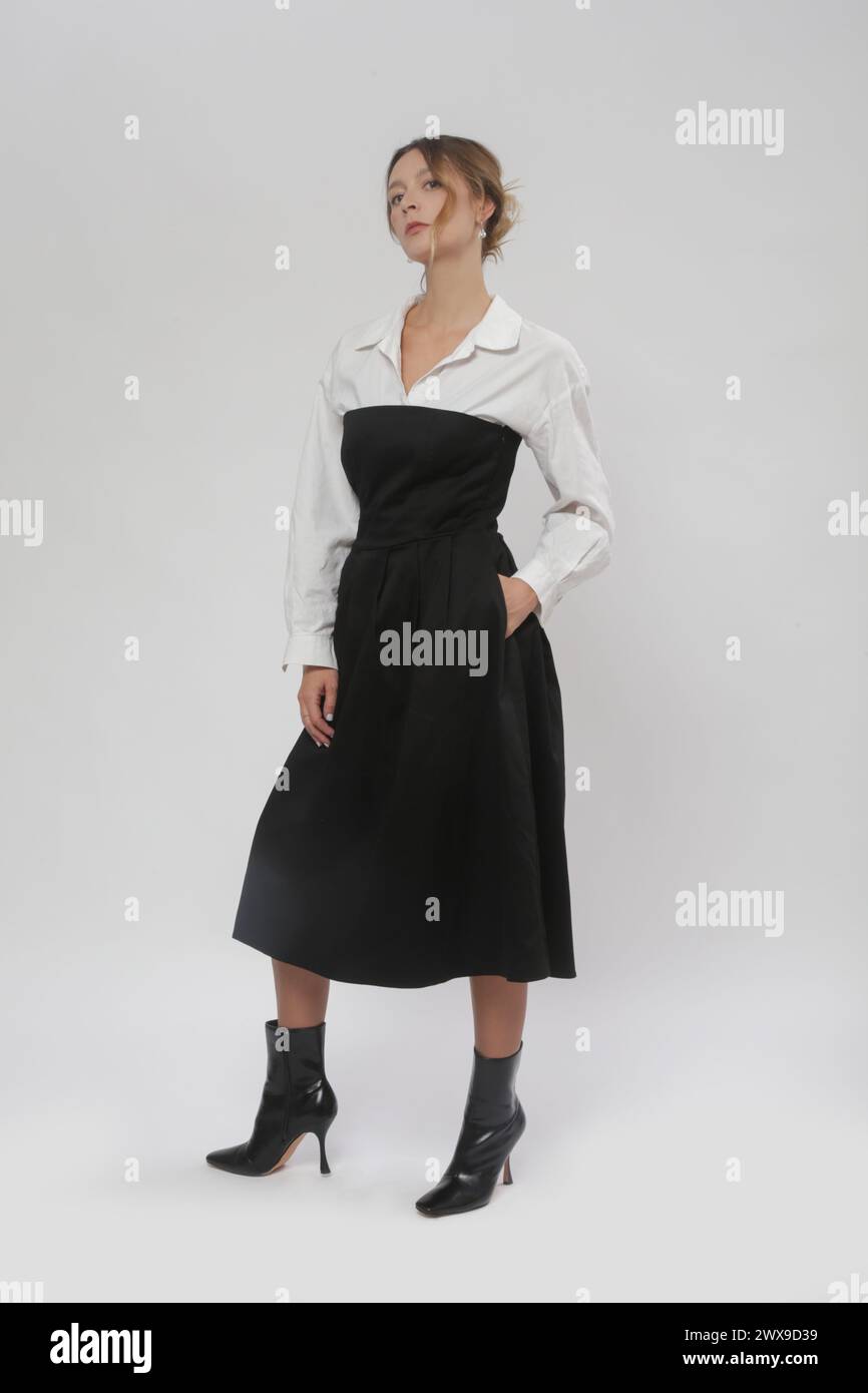 White button down shirt dress hi res stock photography and images Alamy