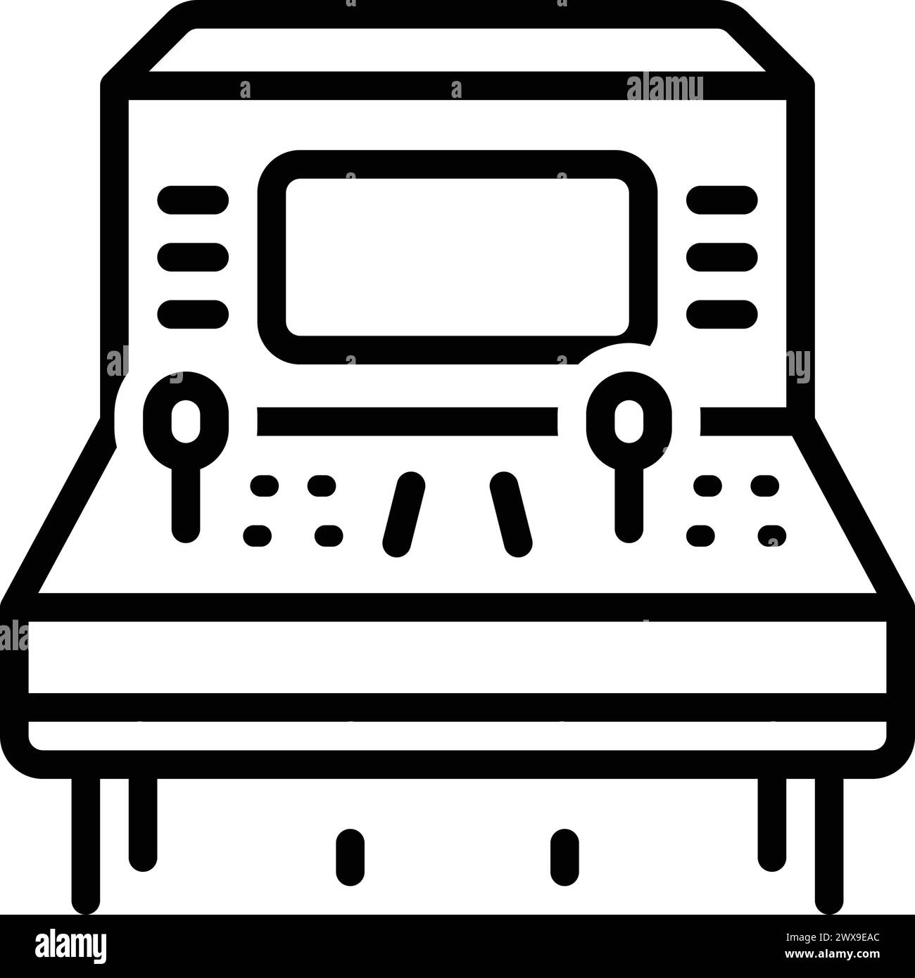 Icon for arcade games, arcade Stock Vector