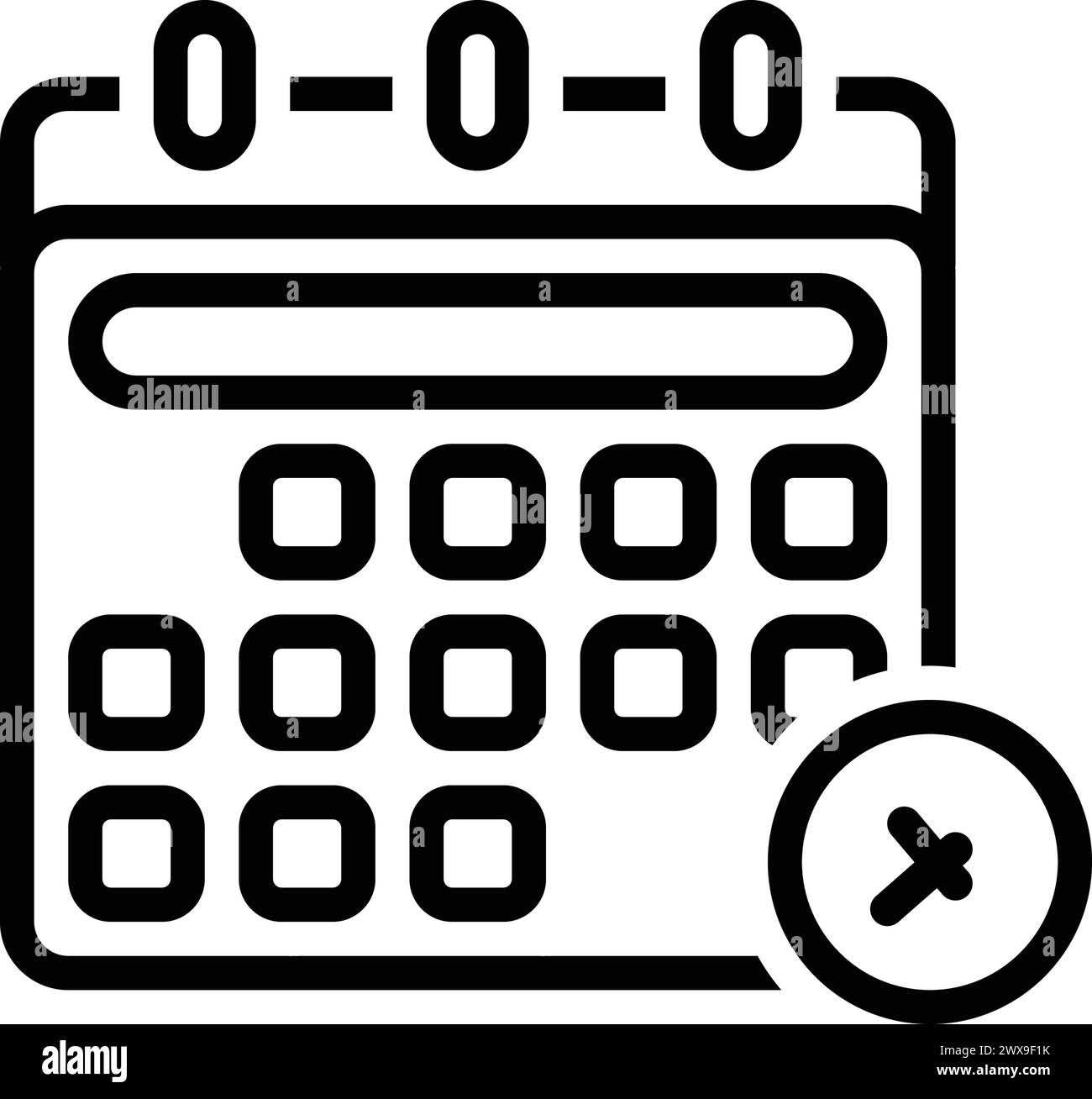 Icon for schedule calendar stock vector image art alamy