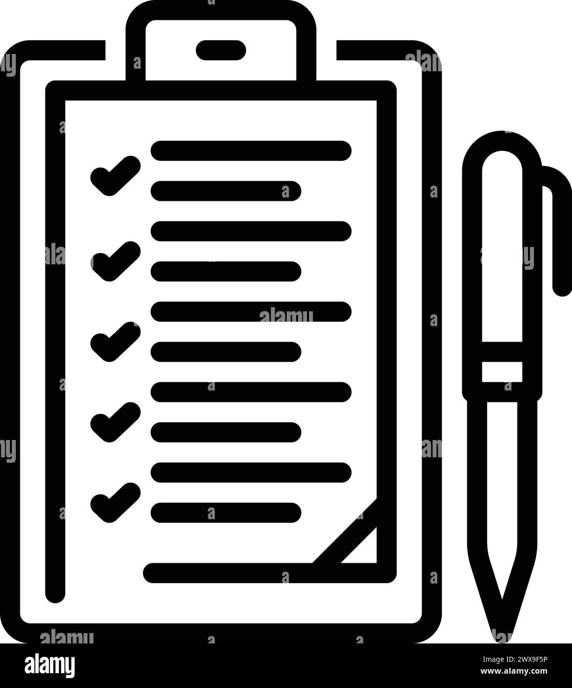 Icon for checklist, clipboard Stock Vector Image & Art - Alamy