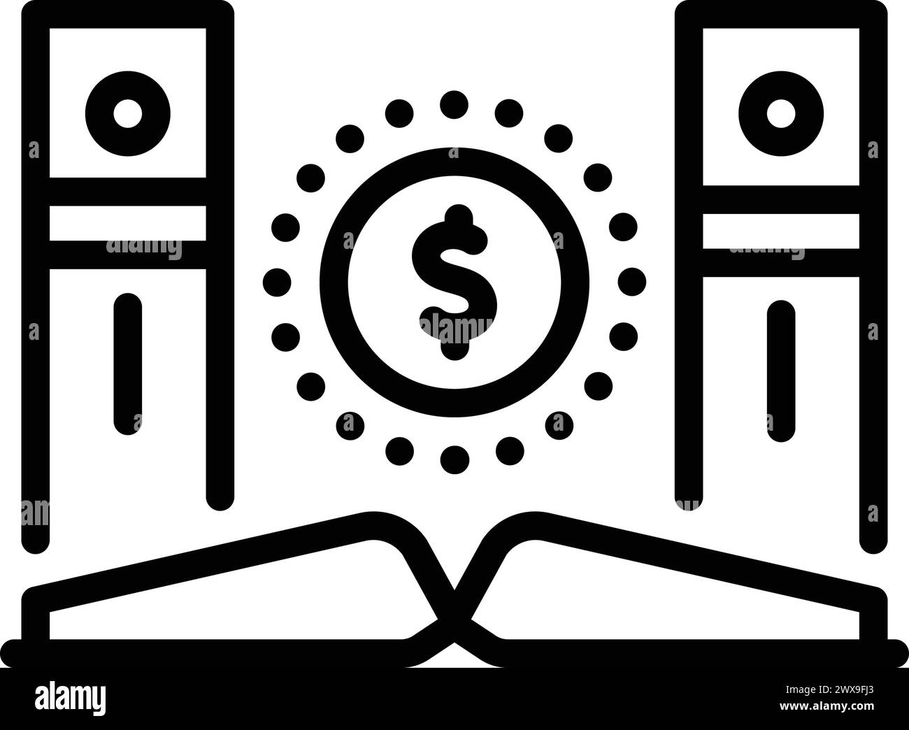 Tuition fee icon investment Stock Vector Images - Alamy