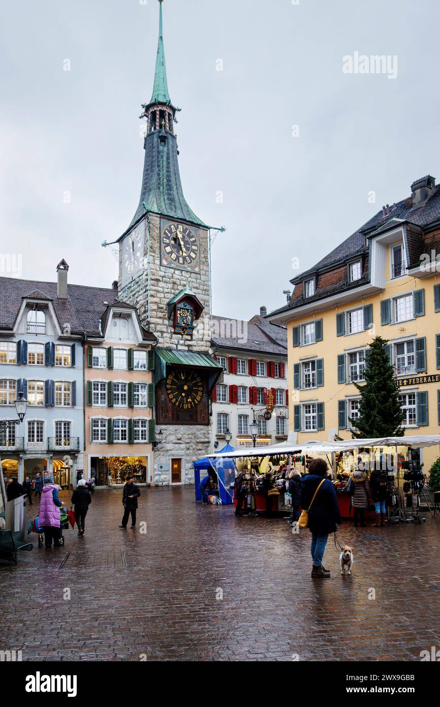 Streetphoto in Solothurn Switzerland Stock Photo
