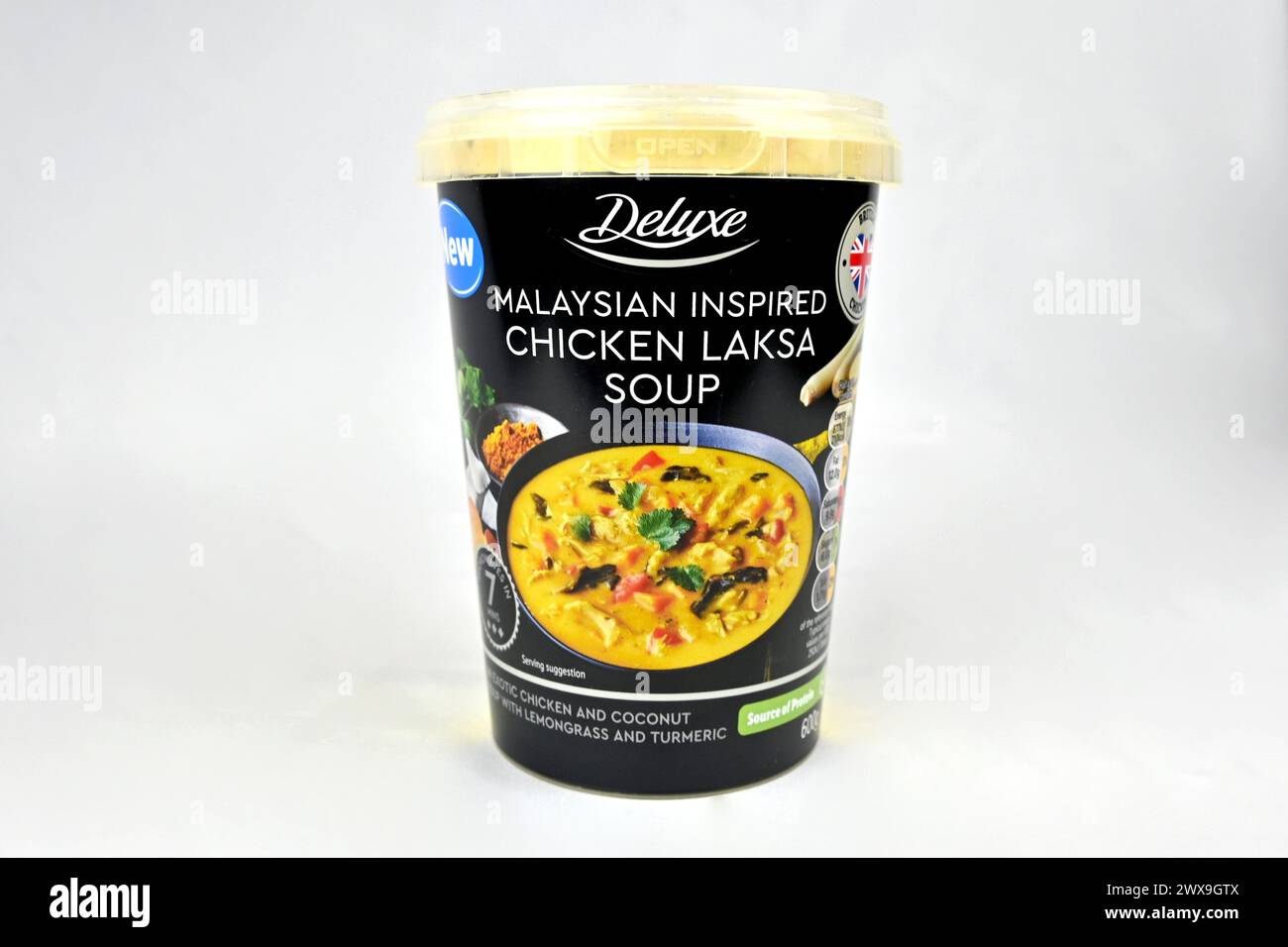 Lidl deluxe Malaysian inspired chicken laksa soup Wales, UK 23