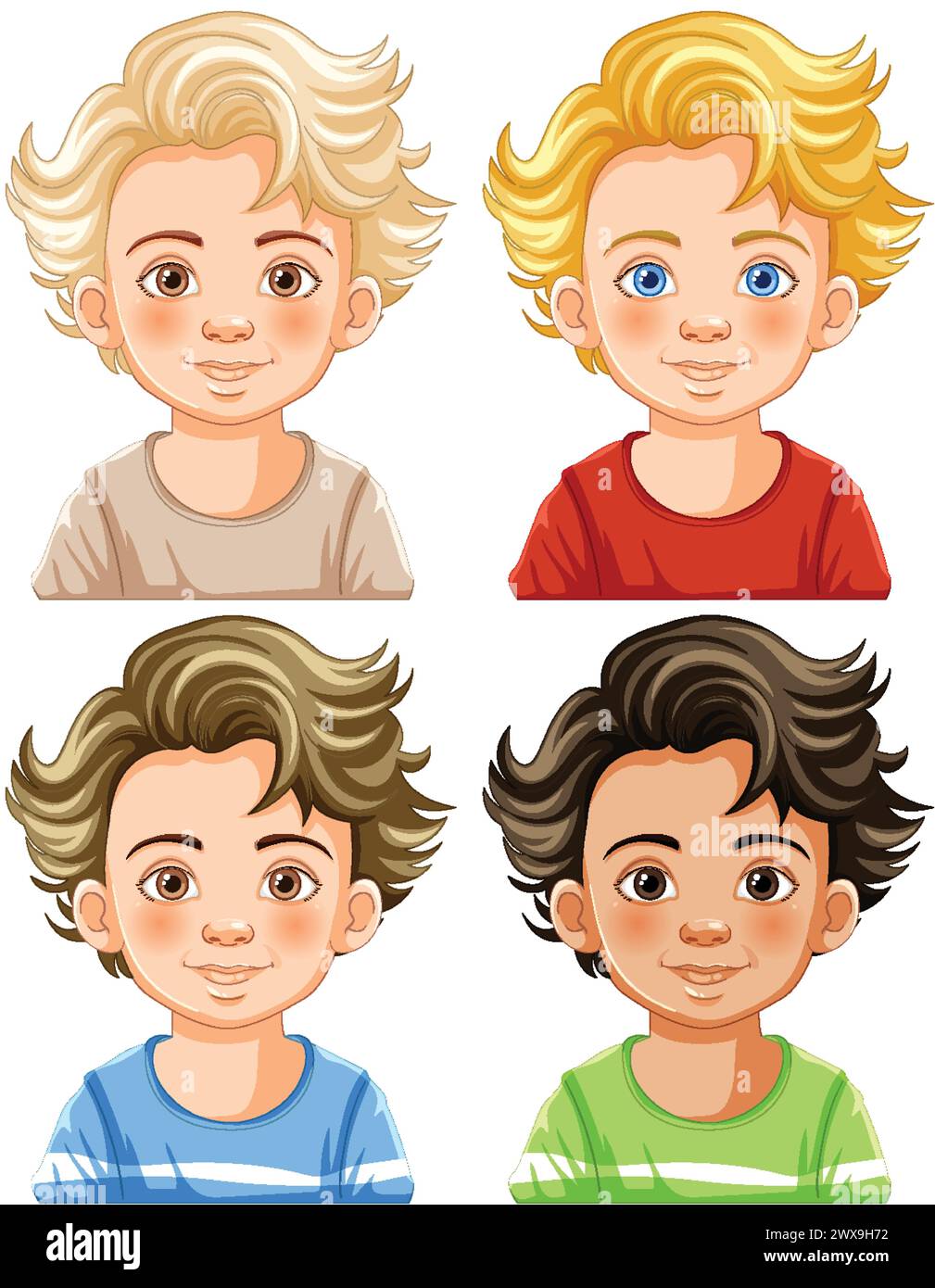 Boys individuality Stock Vector Images - Alamy