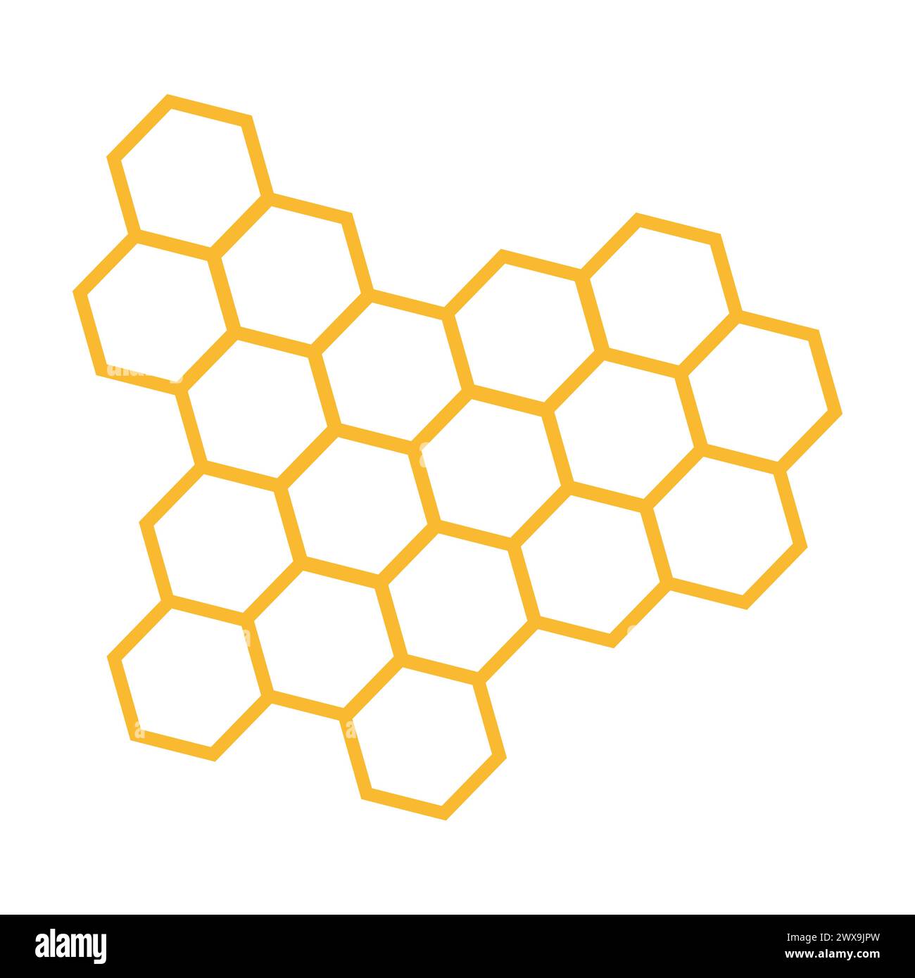 a honeycomb icon on a white background. the design is in a flat style ...