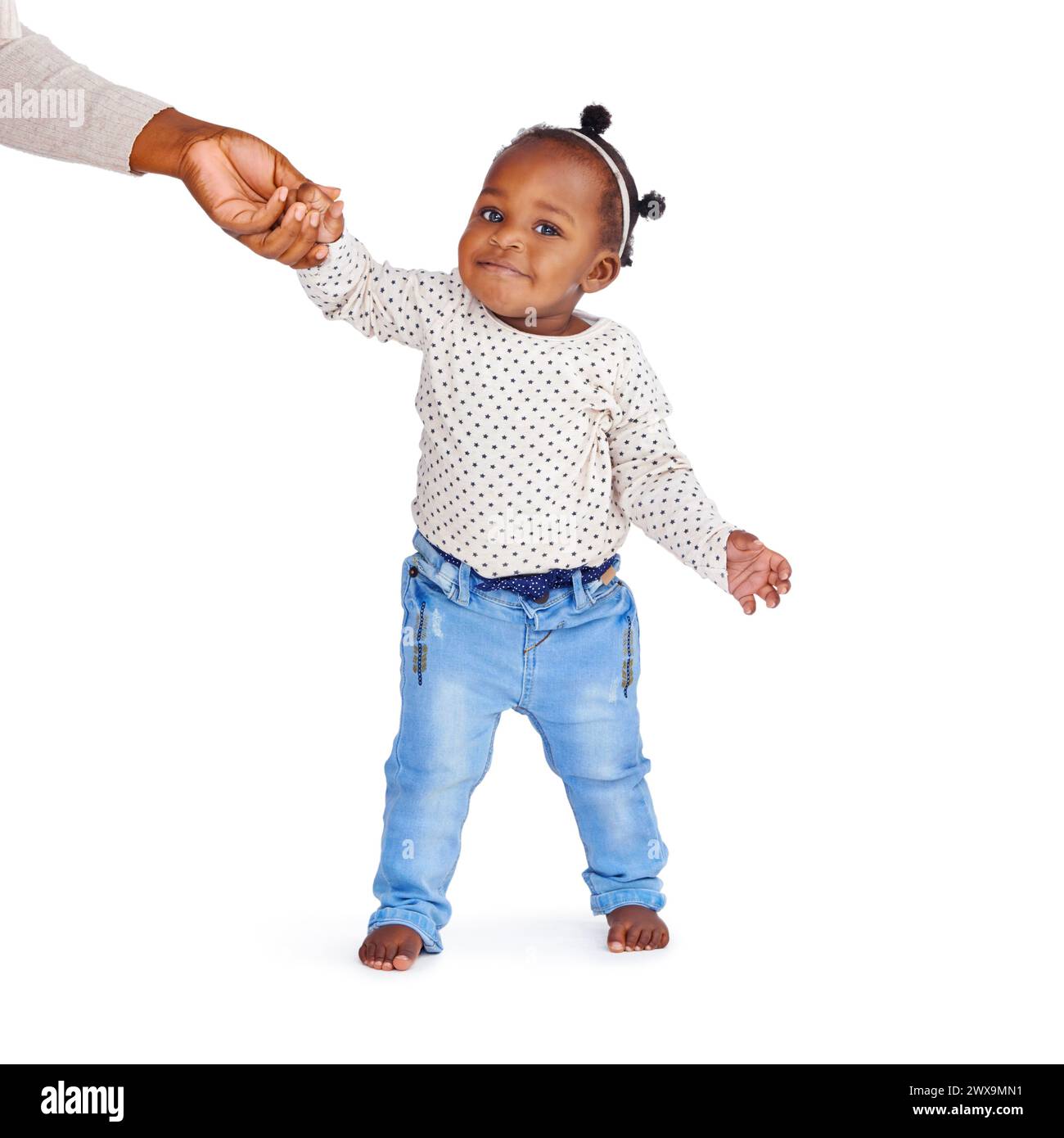 Babies standing help hi res stock photography and images Alamy