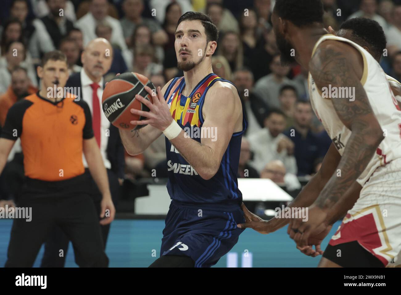 Nando De Colo of ASVEL during the Turkish Airlines EuroLeague basketball match between LDLC ASVEL Villeurbanne and AS Monaco on March 28, 2024 at LDLC Arena in Decines-Charpieu near Lyon, France Stock Photo
