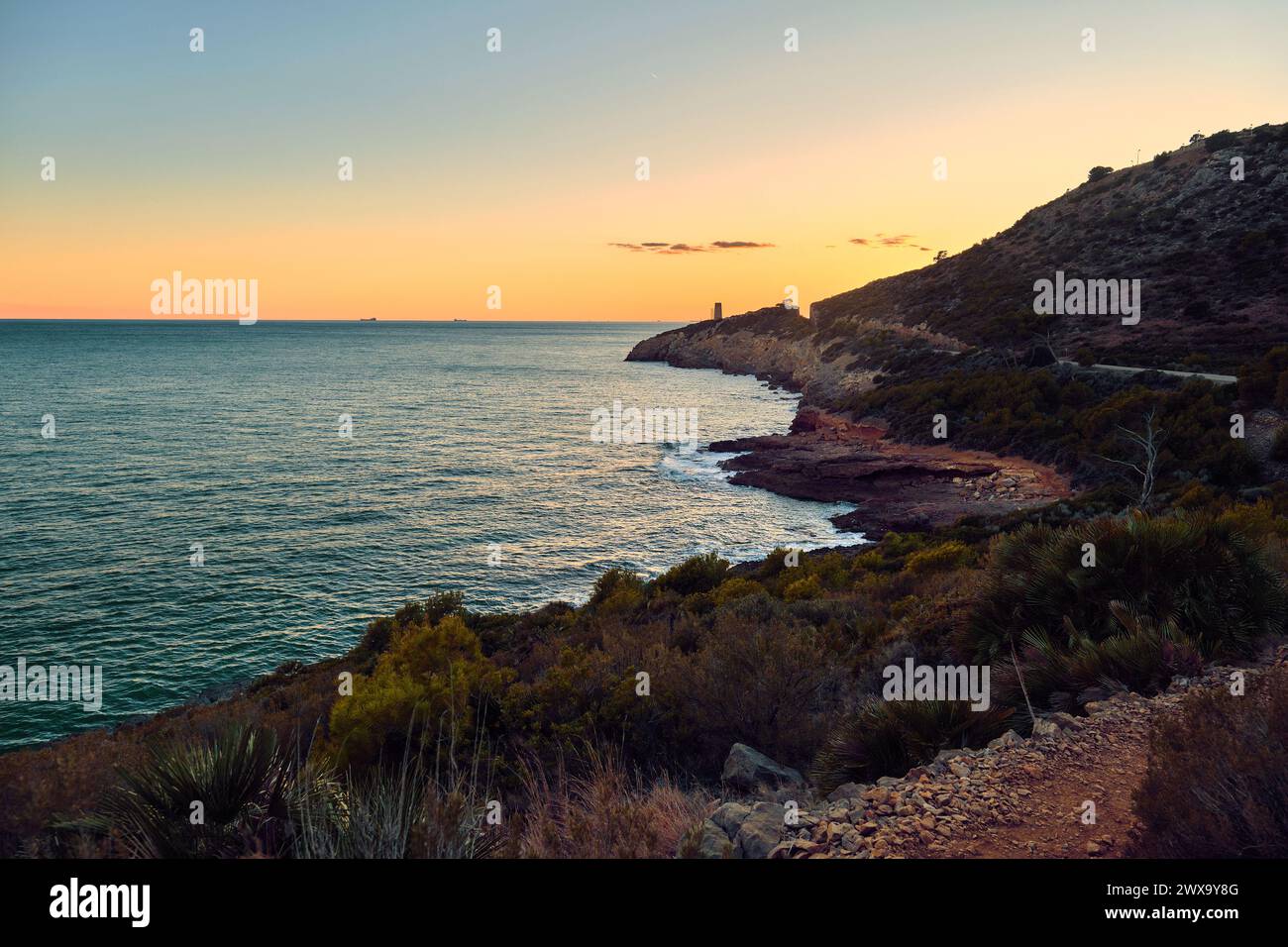 Beautiful view rocky beach calm hi-res stock photography and images - Alamy