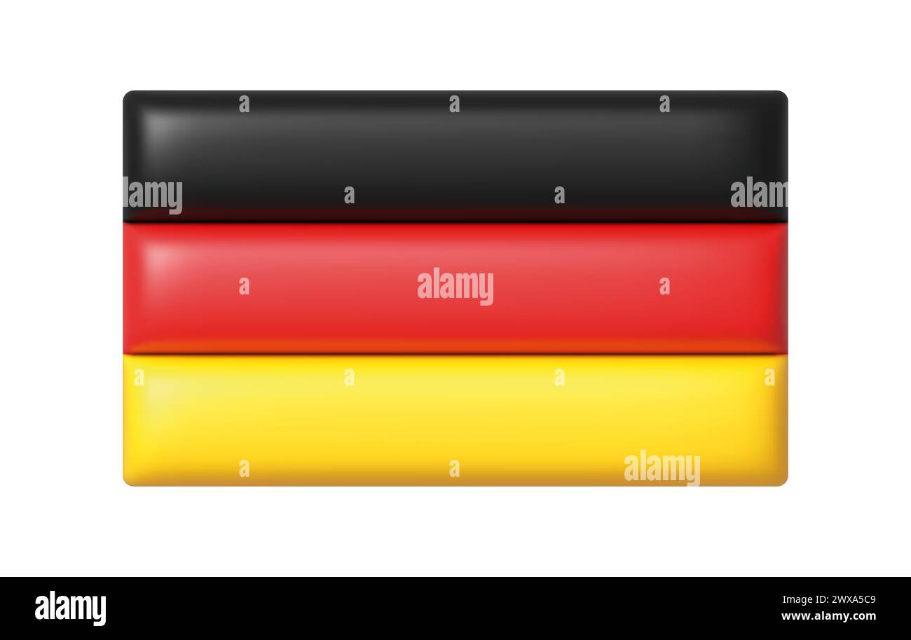 3d germany flag for concept design. Vector design background Stock Vector