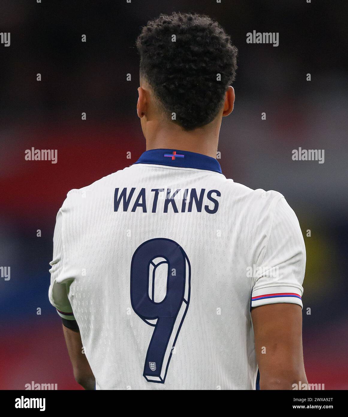 23 Mar 2024 - England v Brazil - International Friendly - Wembley Stadium. England's Ollie Watkins in action against Brazil.  Picture : Mark Pain / Alamy Live News Stock Photo