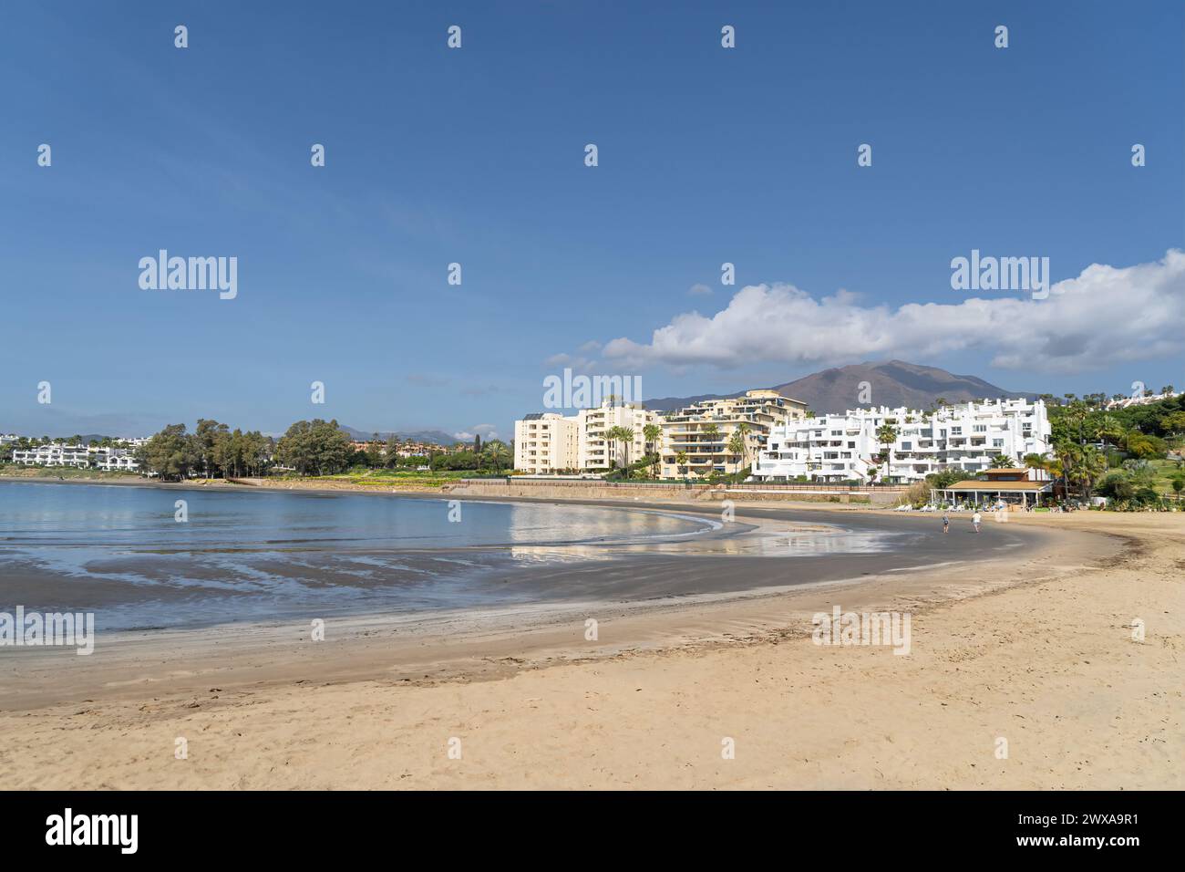 Playa del Cristo in Estepona on the Costa del Sol Spain Stock Photo