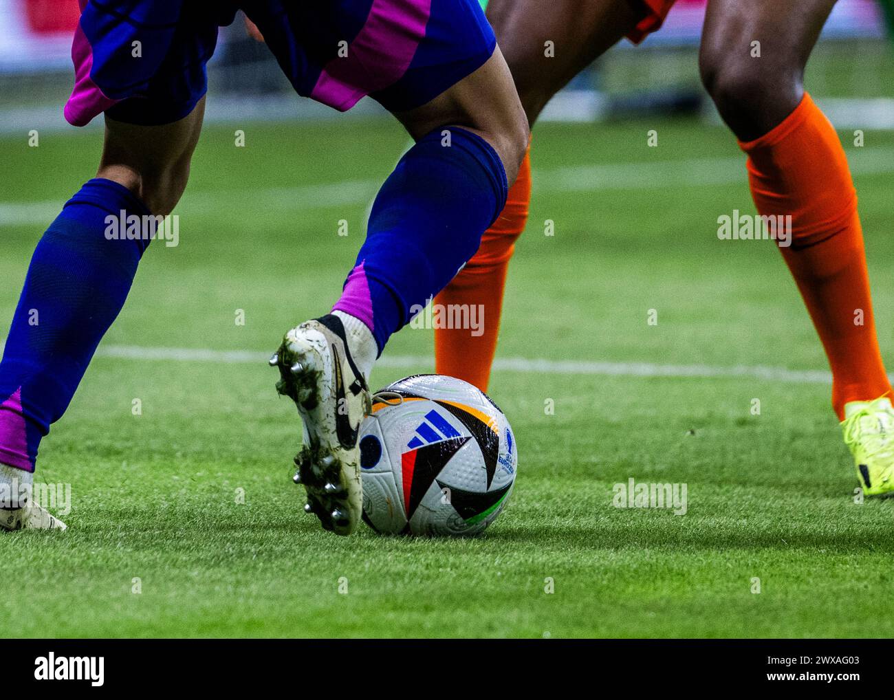 Frankfurt, Deutsche Bank Park, 26.03.2024: Symbolbild Zweikampf beim Länderspiel Deutschland vs. Niederlande. Stock Photo