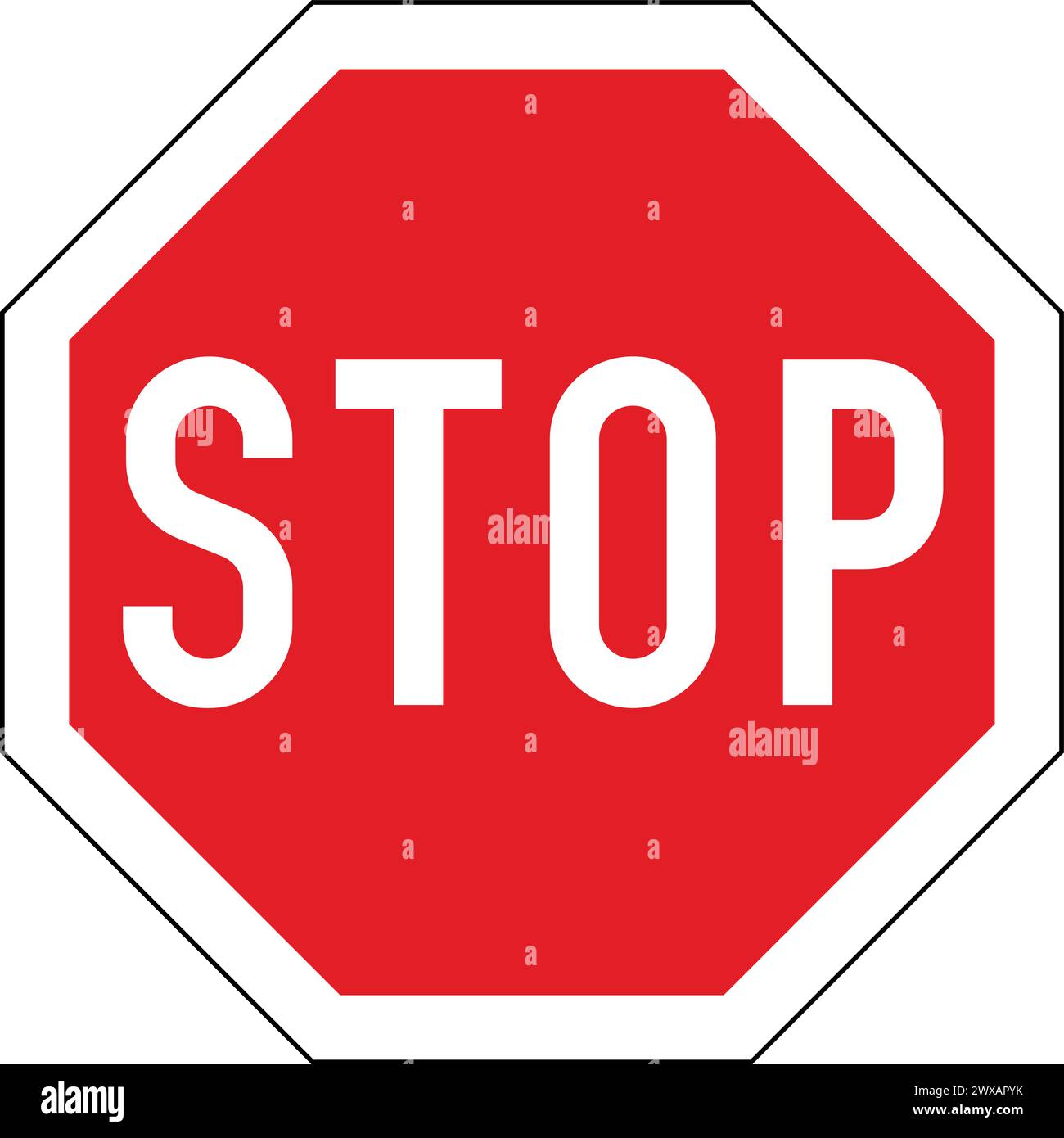 Swiss border stop Stock Vector Images - Alamy