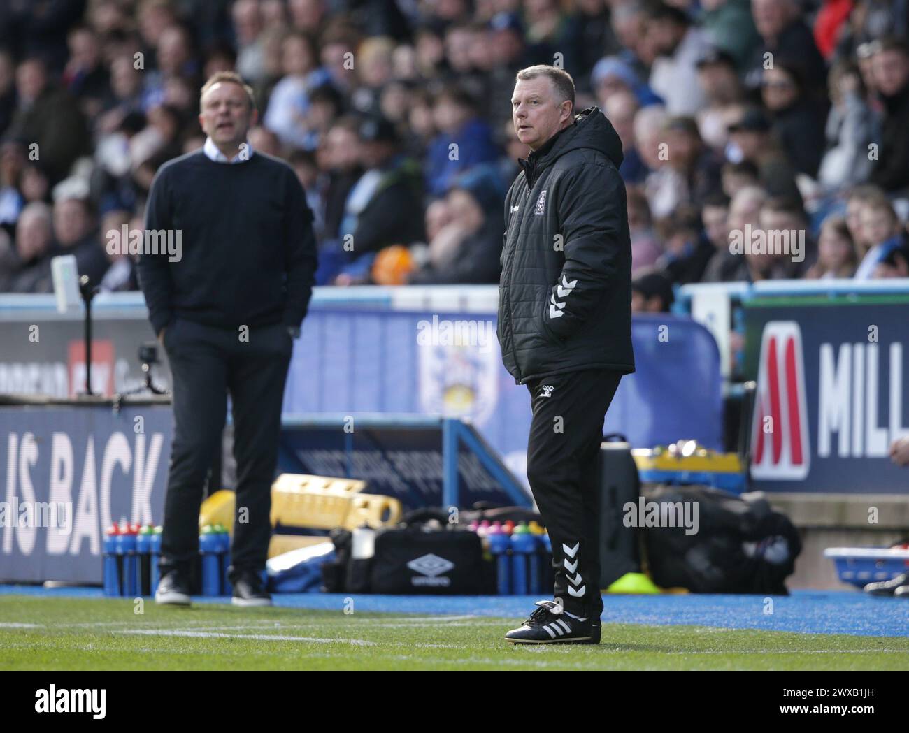 Coventry City Manager Mark Robins right And Huddersfield Town Manager coventry-city-manager-mark-robins-right-and-huddersfield-town-manager
