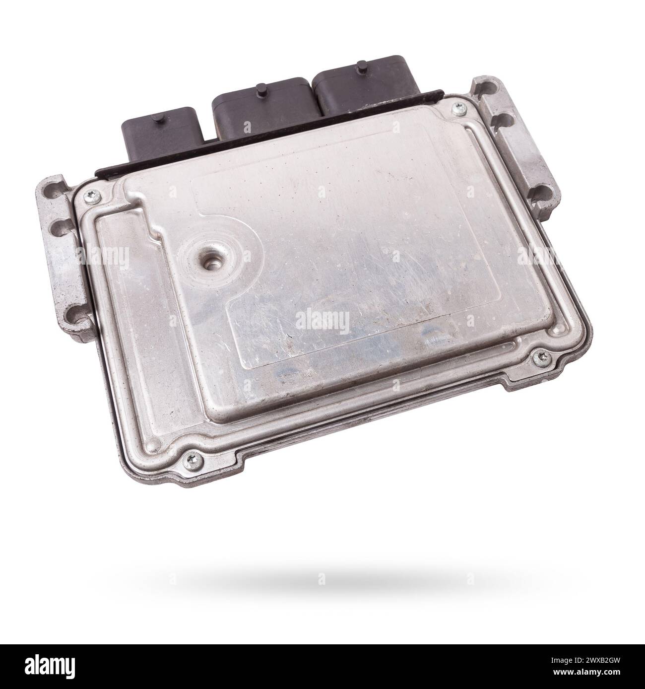 Engine controller on white Cut Out Stock Images & Pictures - Alamy