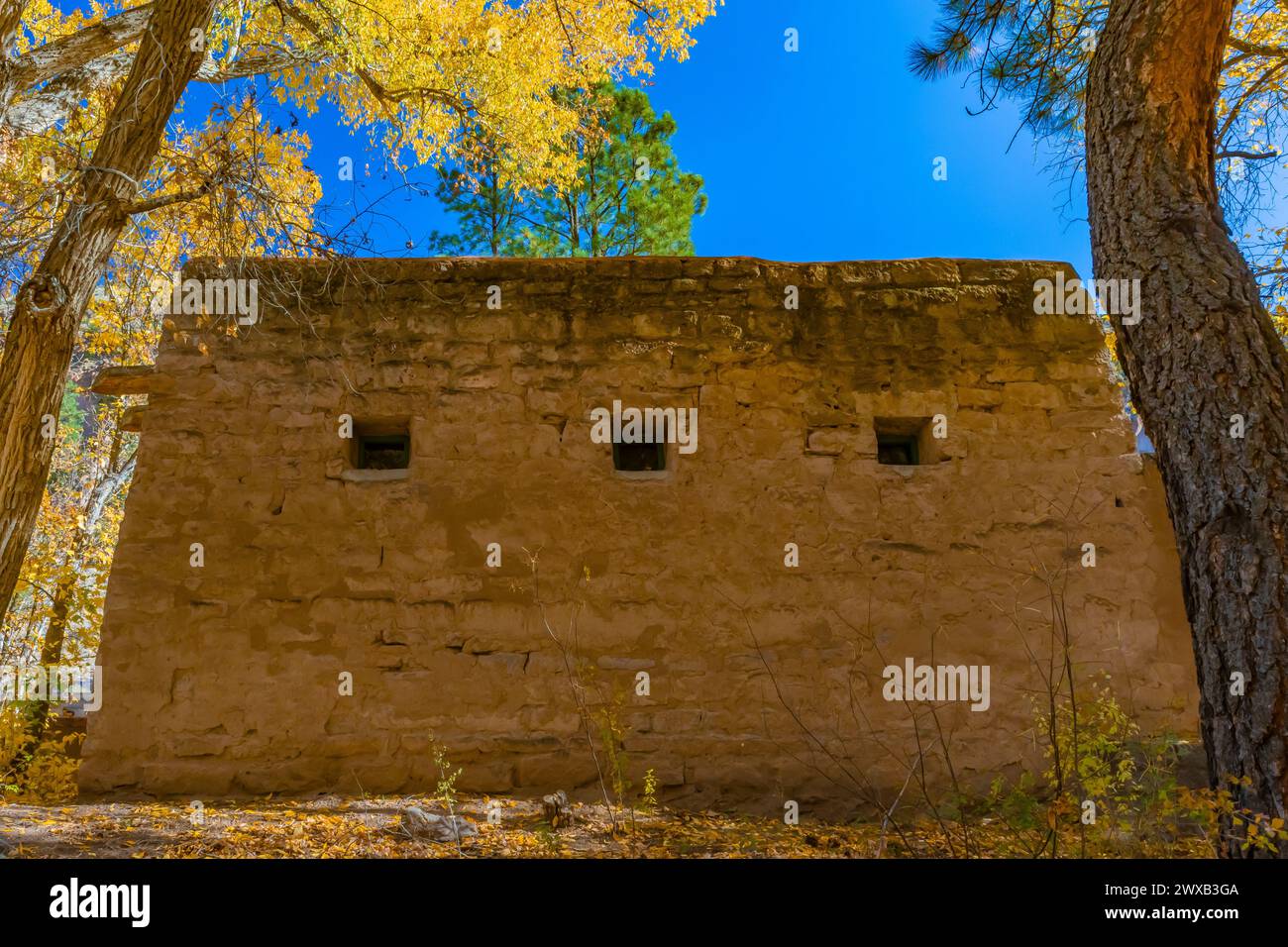 Part of headquarters complex constructed by the CCC in the Pueblo ...