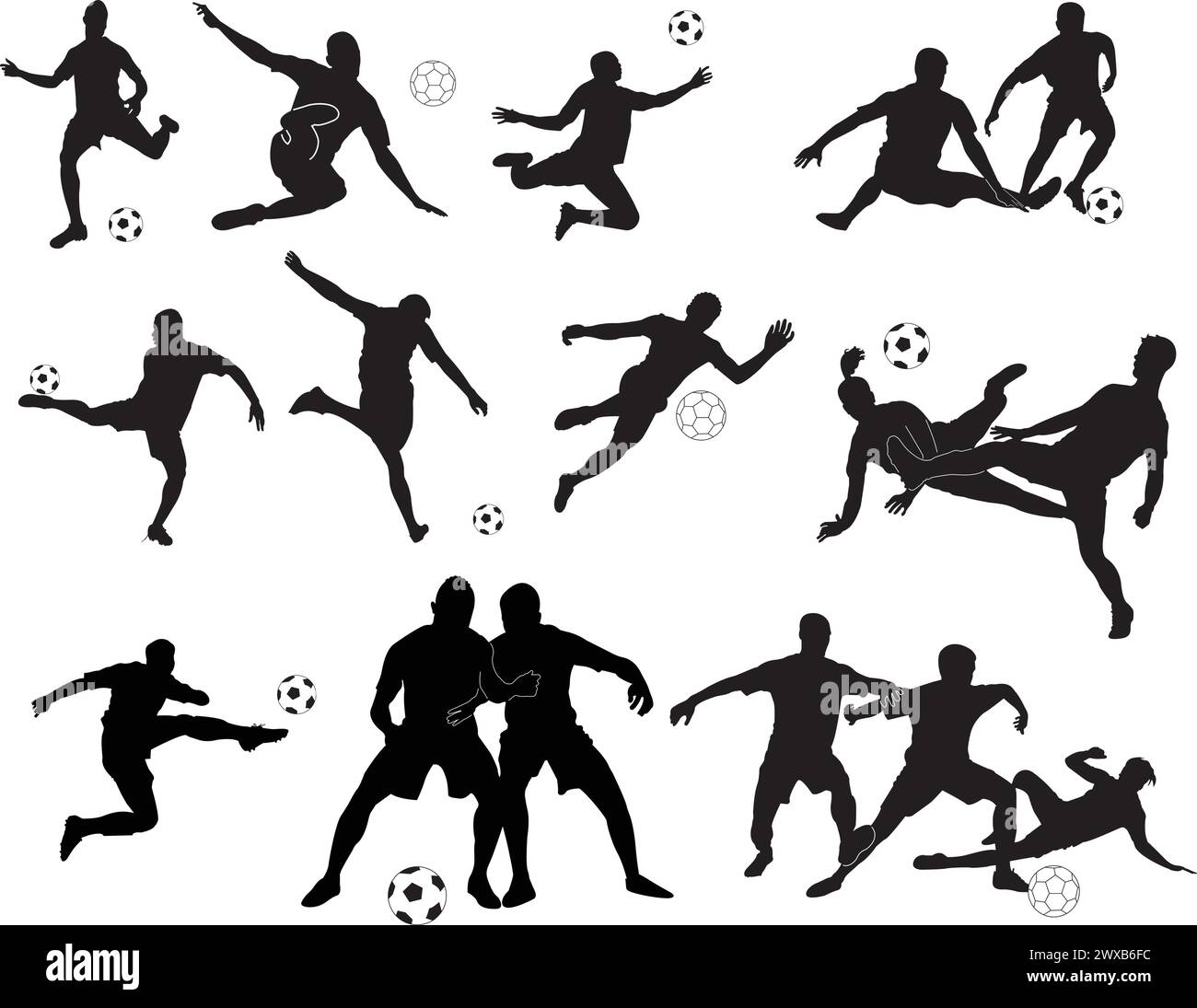 football player silhouette, high-quality vector formats, best for