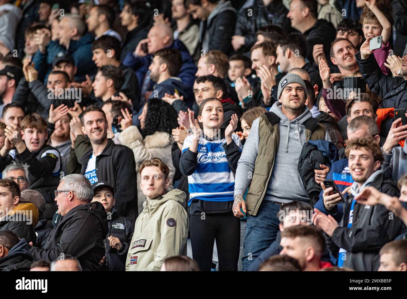 Qpr fans loftus road stadium hi-res stock photography and images - Alamy