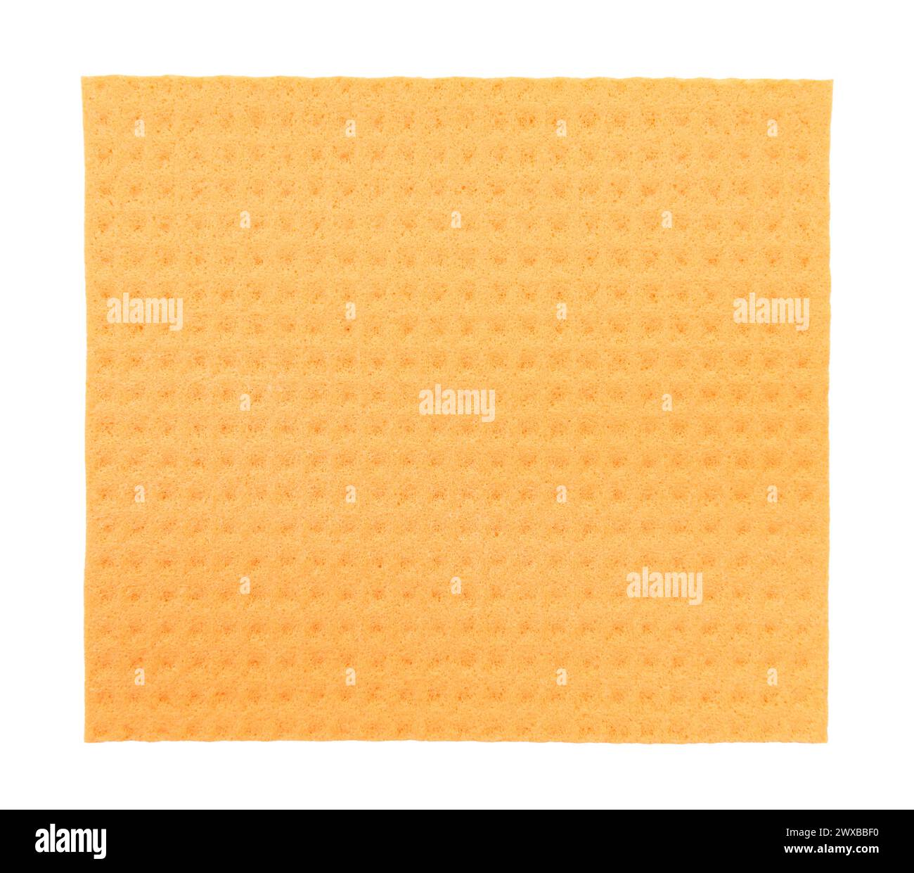 Foaming sponge for washing dishes on a white background. Isolate wipes for cleaning and washing Stock Photo