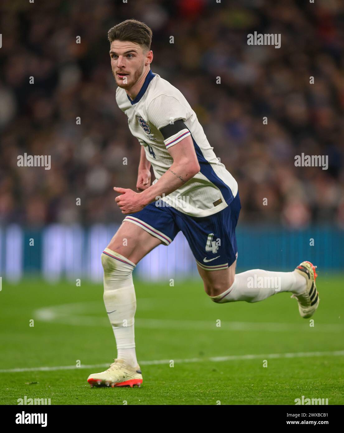 Declan Rice For England 23 Mar 2024 - England v Brazil - International Friendly - Wembley ...