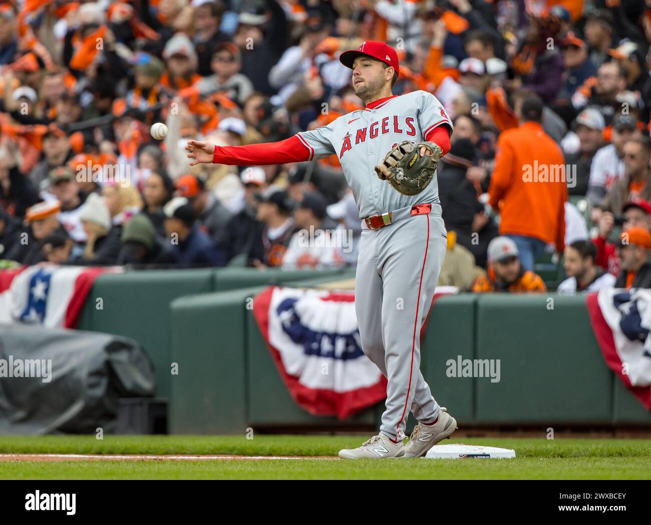 Baltimore Maryland Usa 28th Mar 2024 Los Angeles Angels First