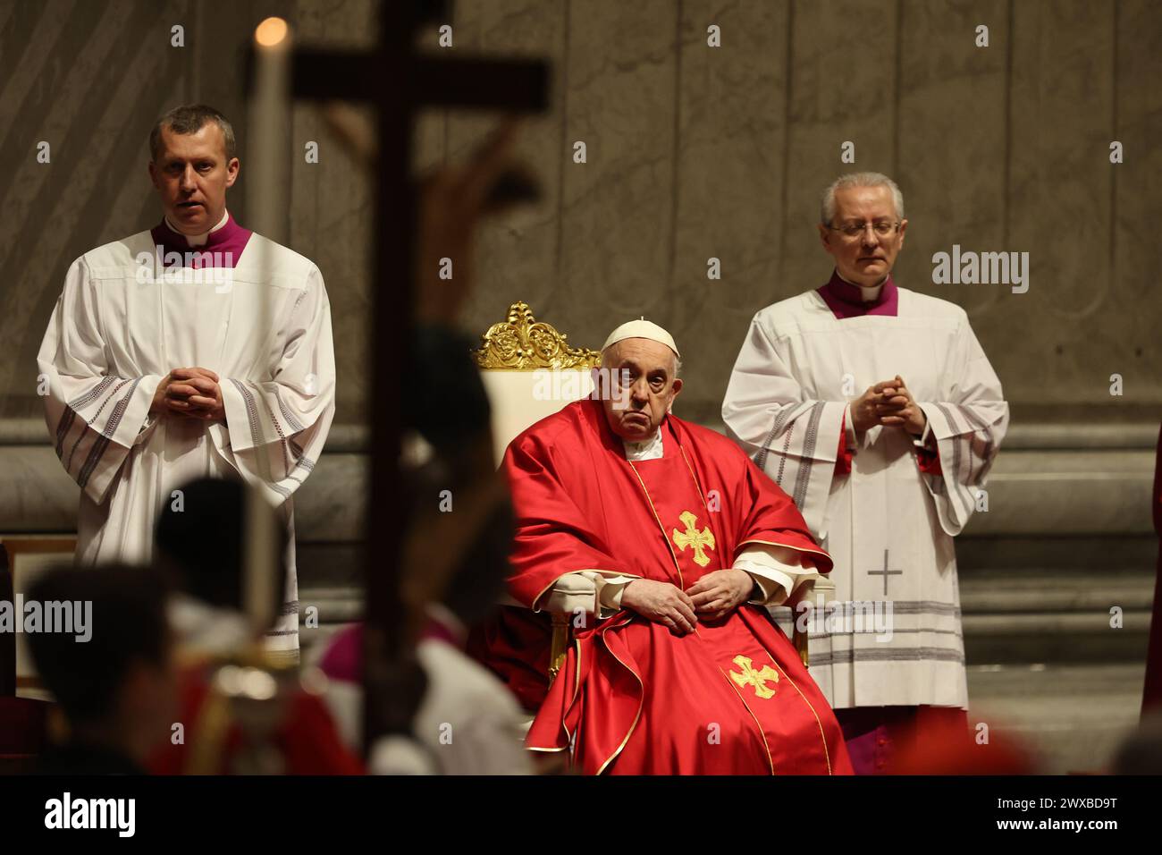 Rome, Italy. 01st Mar, 2024. Rome, Italy 29.03.2024 Pope Francis