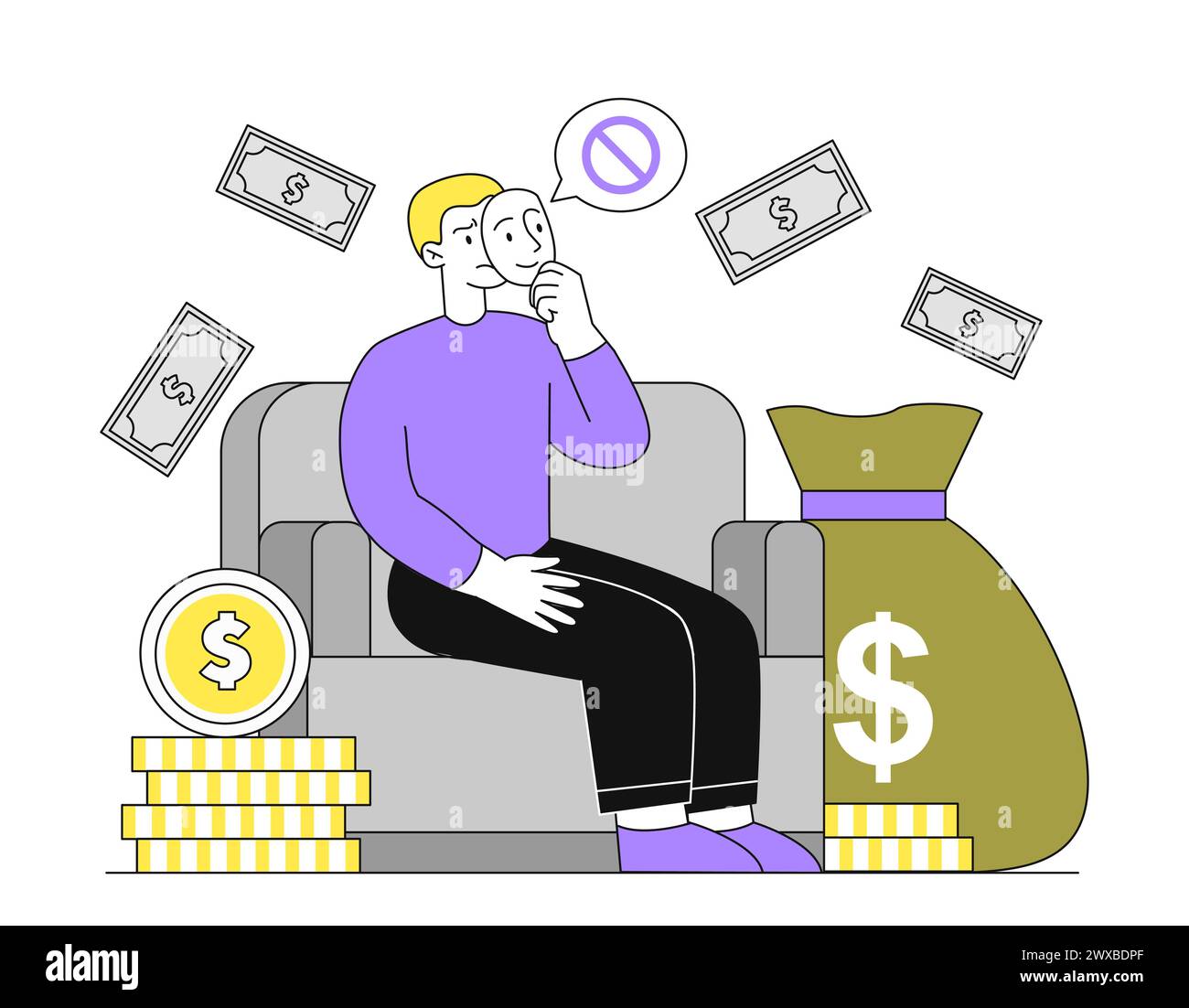 Corruption cartoon money hi-res stock photography and images - Page 2 -  Alamy