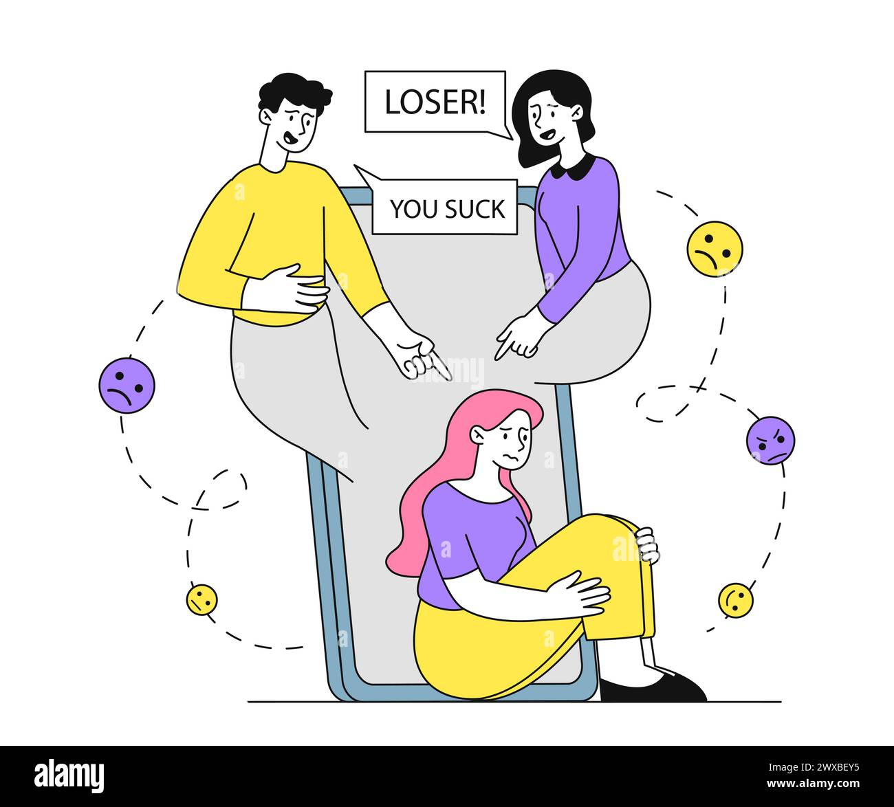 Social media community referral Cut Out Stock Images Pictures Alamy