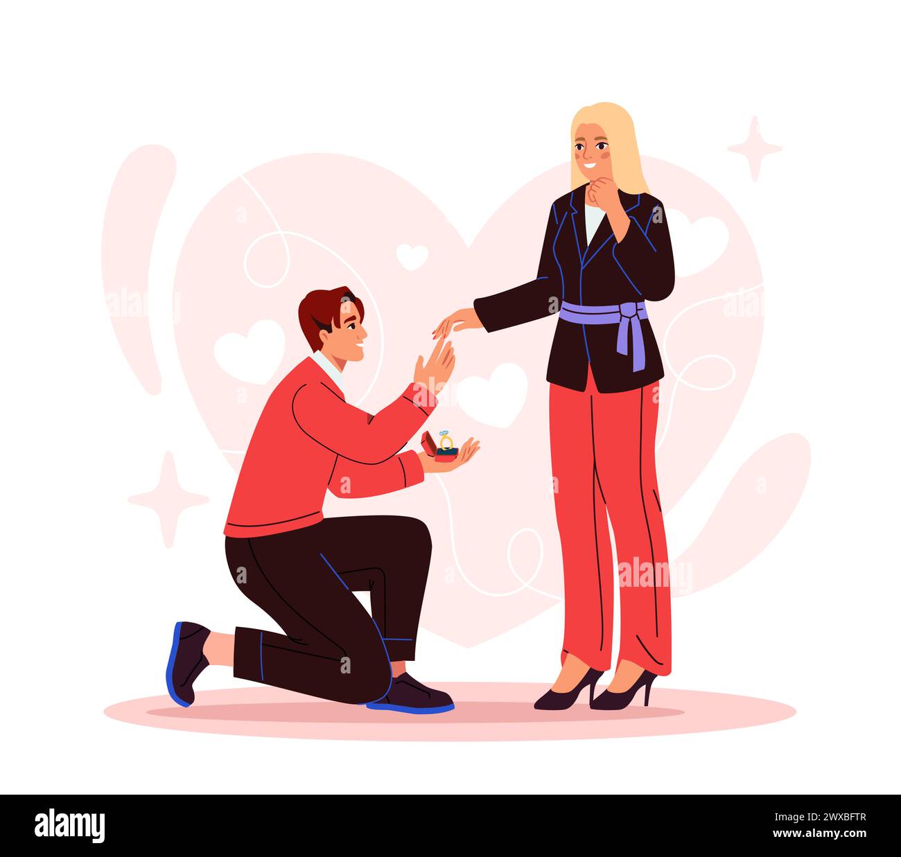 Couple in love vector concept Stock Vector Image & Art - Alamy