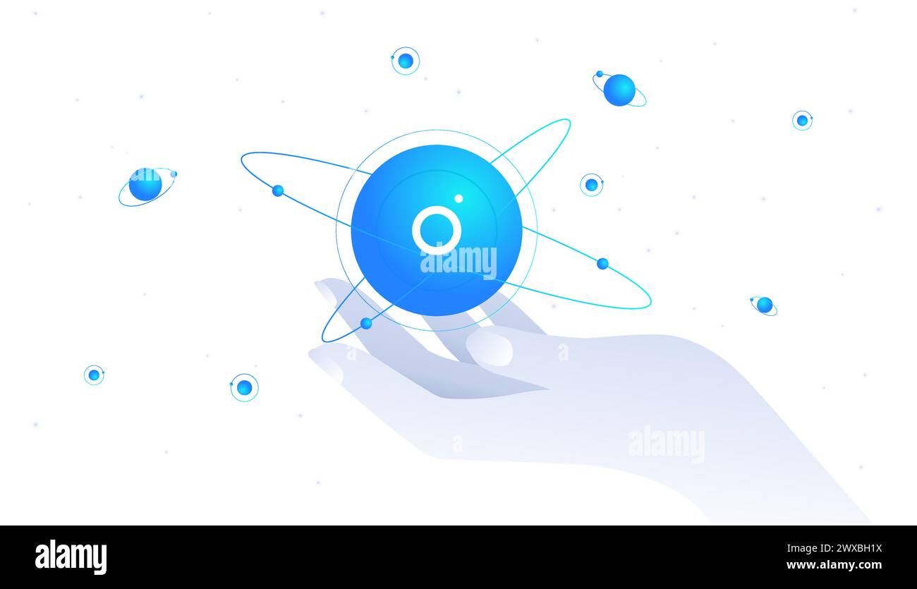 New AI on hand vector Stock Vector