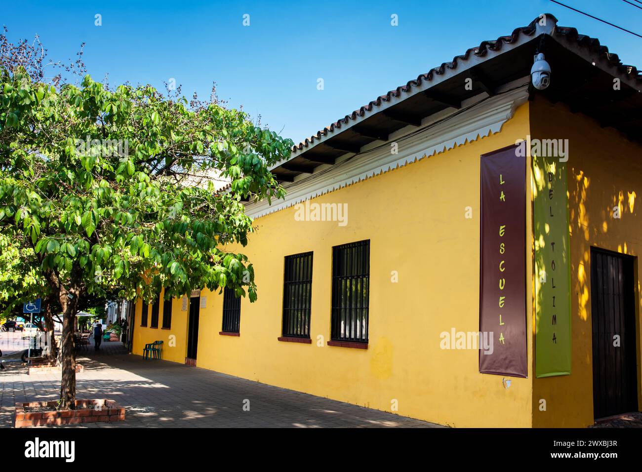 HONDA, COLOMBIA - JANUARY 12, 2024: Natal house of the twice President of Colombia Alfonso Lopez Pumarejo in the heritage town of Honda Stock Photo