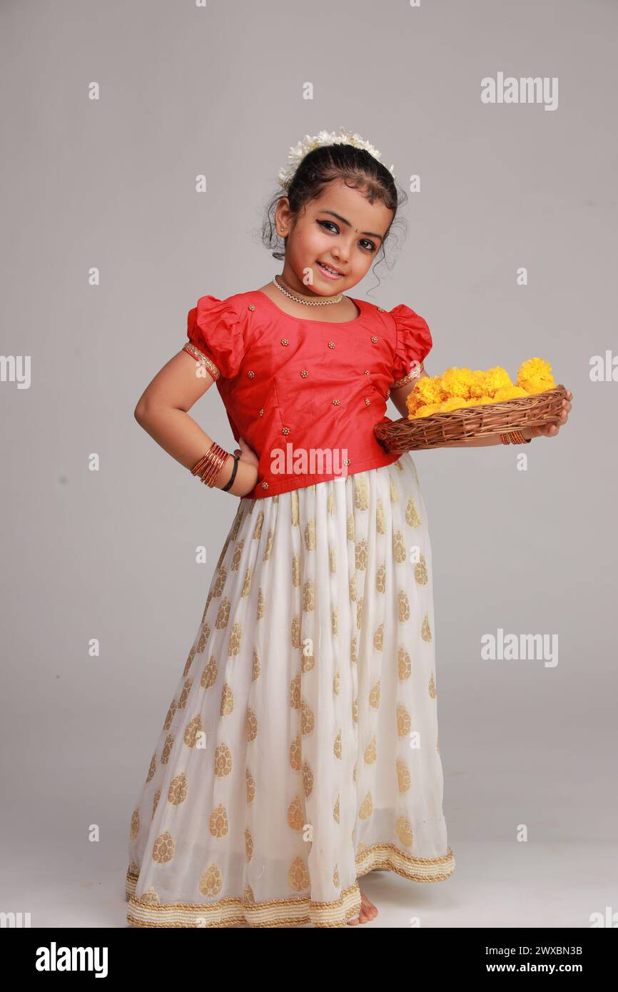 Onam child dress hot sale