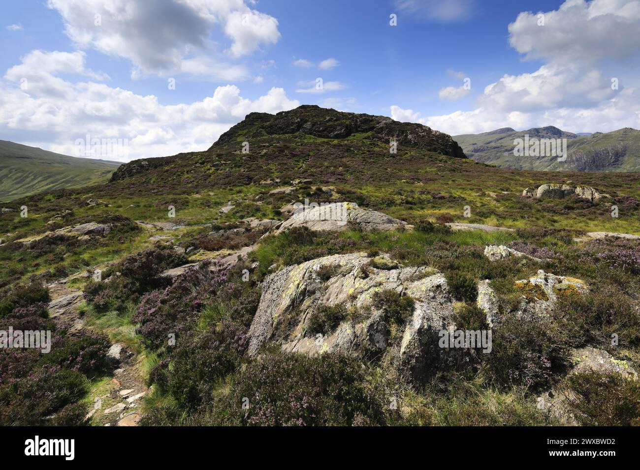 View of Sergeant's Crag Crag fell, Stonethwaite valley, Allerdale, Lake ...