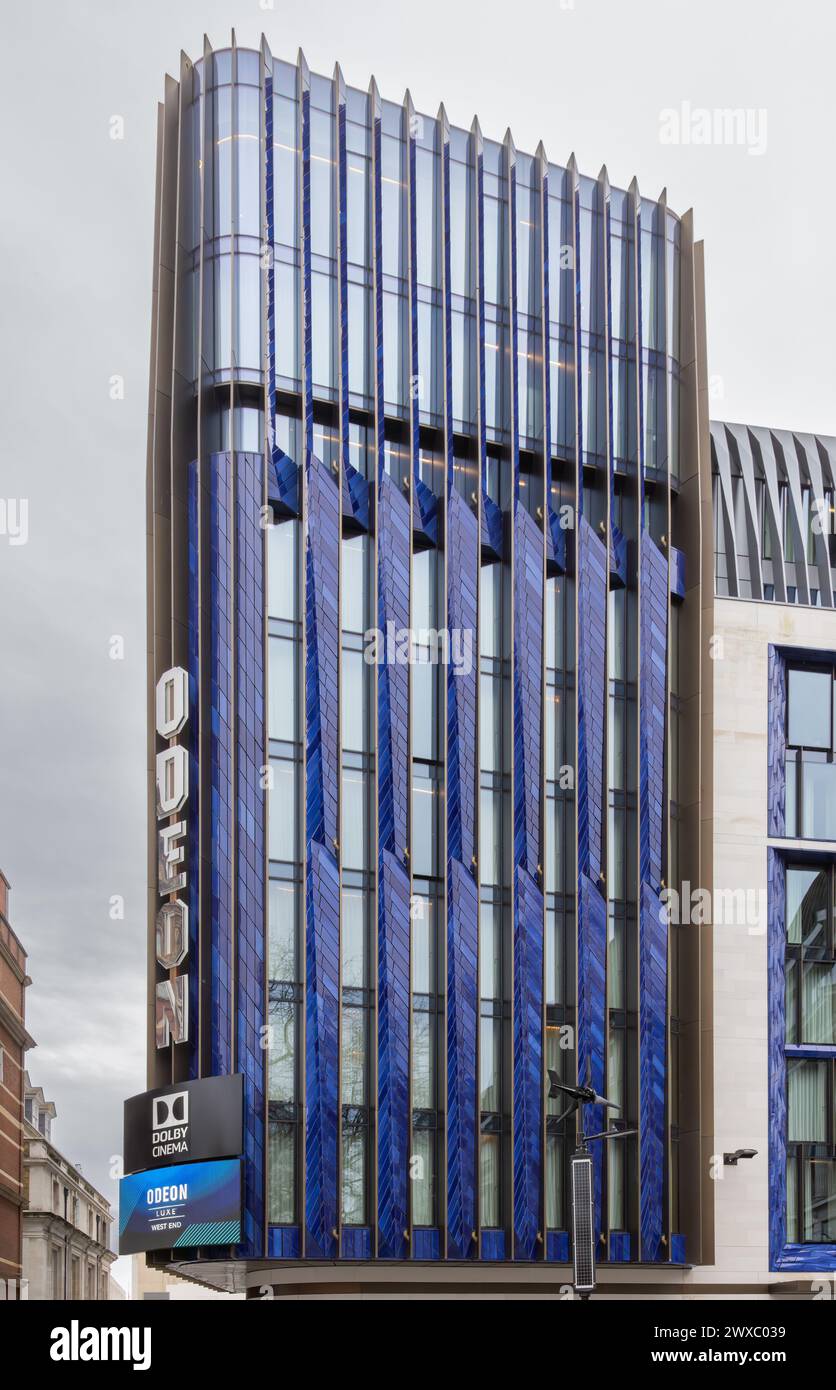 One of the most iconic cinemas in the world, the Odeon Luxe Leicester Square is uniquely designed for Royal, Global and European film premieres. Stock Photo