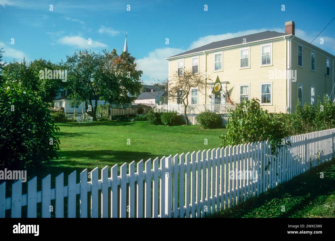 1996 archive photograph of the Weston House, Eastport, Maine Stock