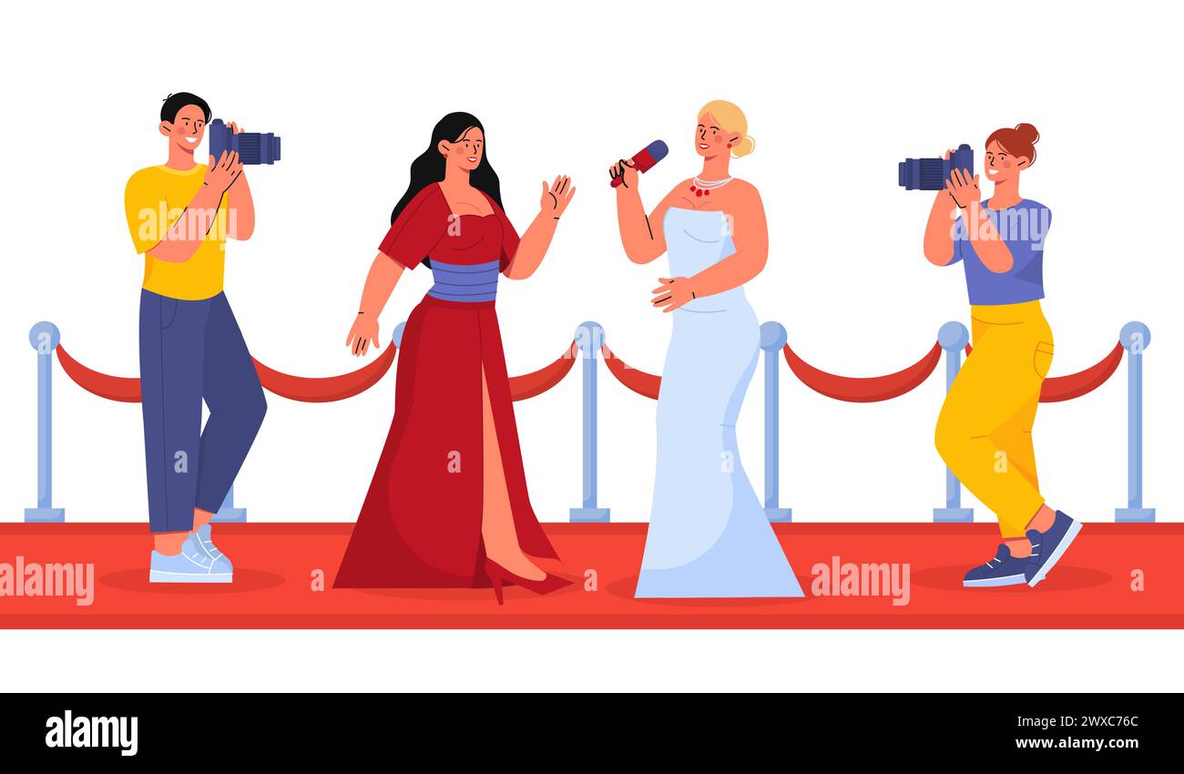 celebrity-at-red-carpet-vector-stock-vector-image-art-alamy