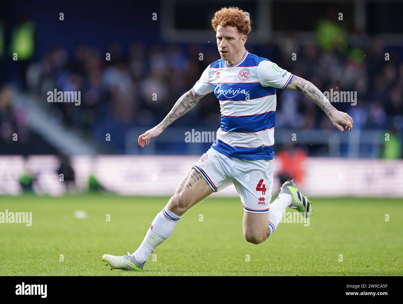 LONDON, ENGLAND - MARCH 29: Jack Colback of Queens Park Rangers during the Sky Bet Championship match between Queens Park Rangers and Birmingham City at Loftus Road on March 29, 2024 in London, England.(Photo by Dylan Hepworth/MB Media) Stock Photo