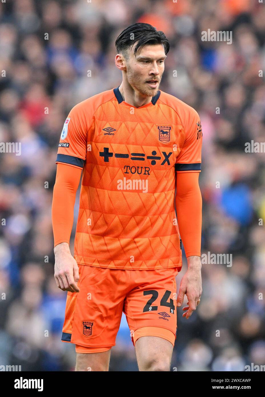 Kieffer Moore of Ipswich Town, during the Sky Bet Championship match