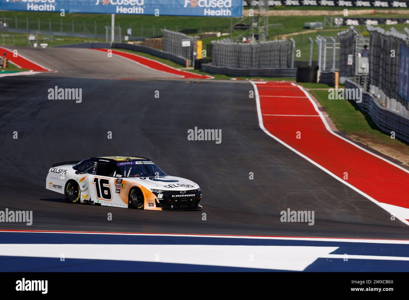 AJ Allmendinger practices for the Focused Health 250 in Austin, TX, USA. Stock Photo